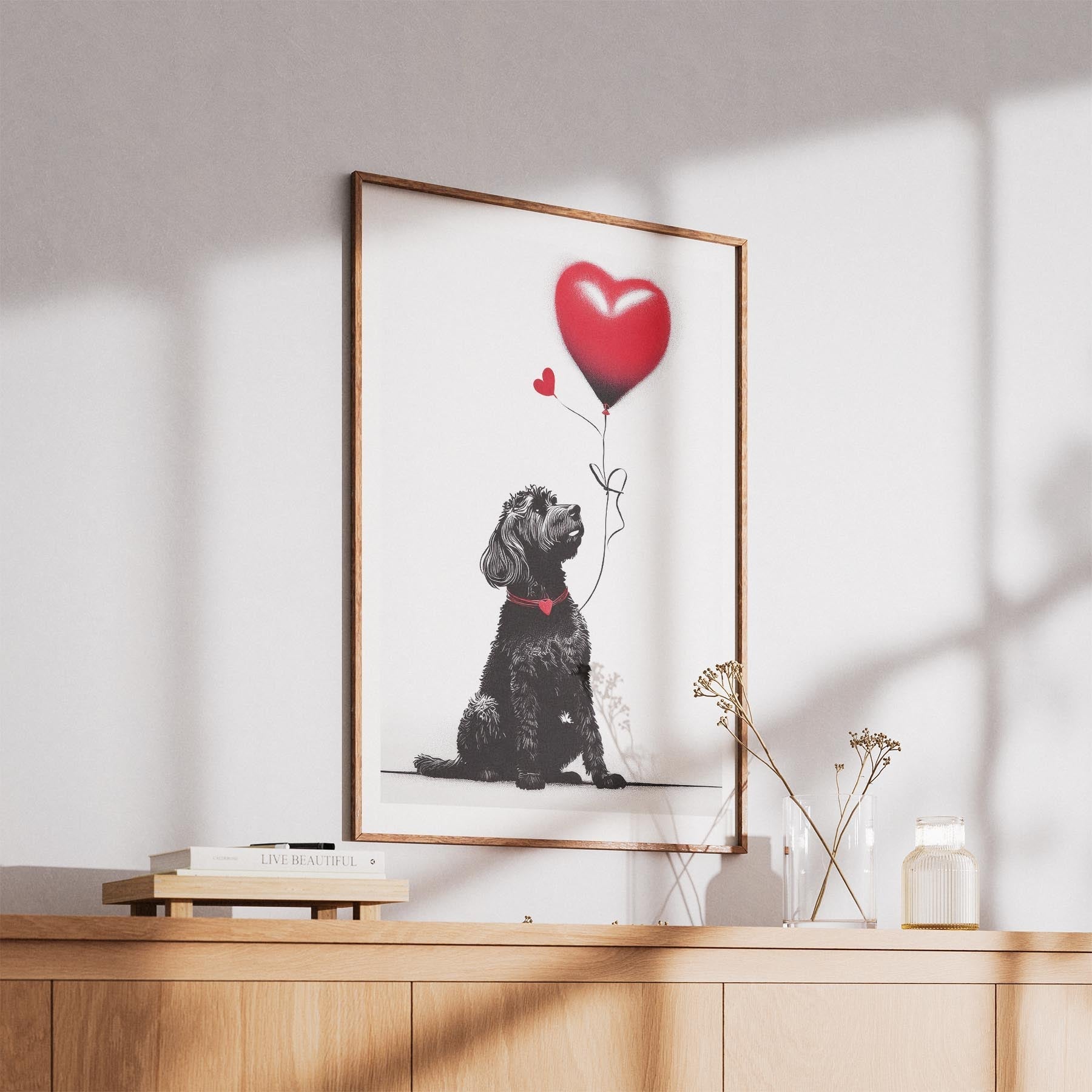 Spanish Water Dog DOGSY Series inspired by the Art of Banksy image 5