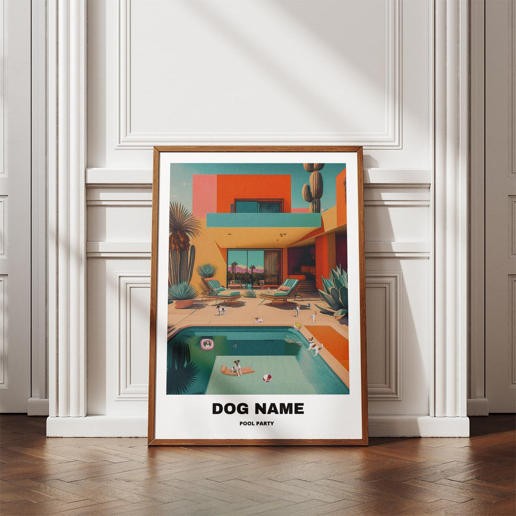 Fox Terrier Custom Pool Party WITH TEXT image 4