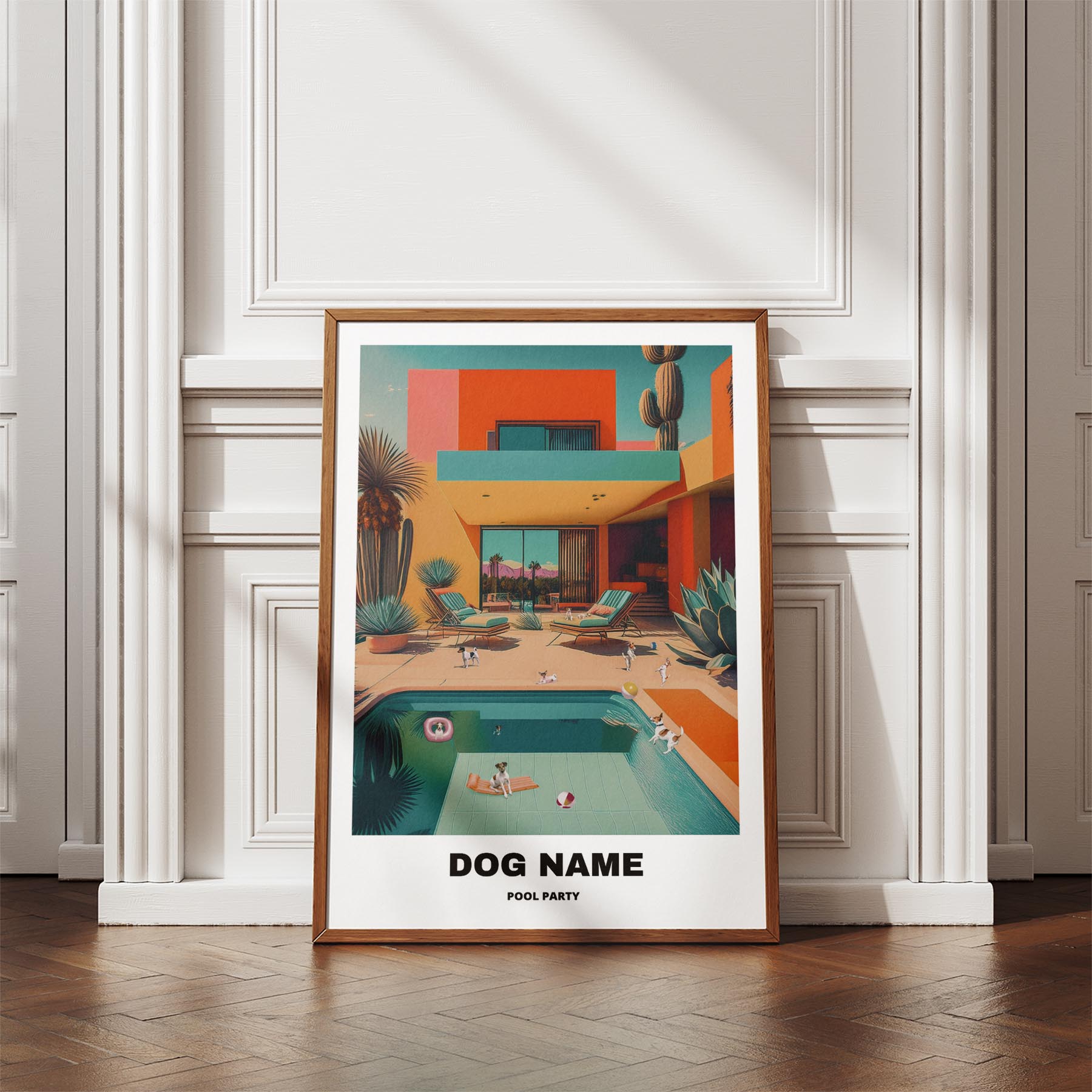 Fox Terrier Custom Pool Party WITH TEXT image 4