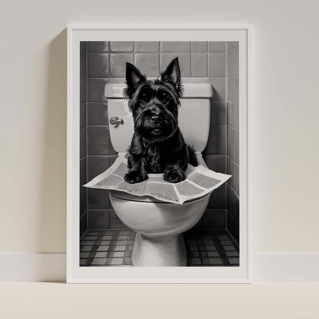 Scottish Terrier Toilet Humour Dog Series image 9