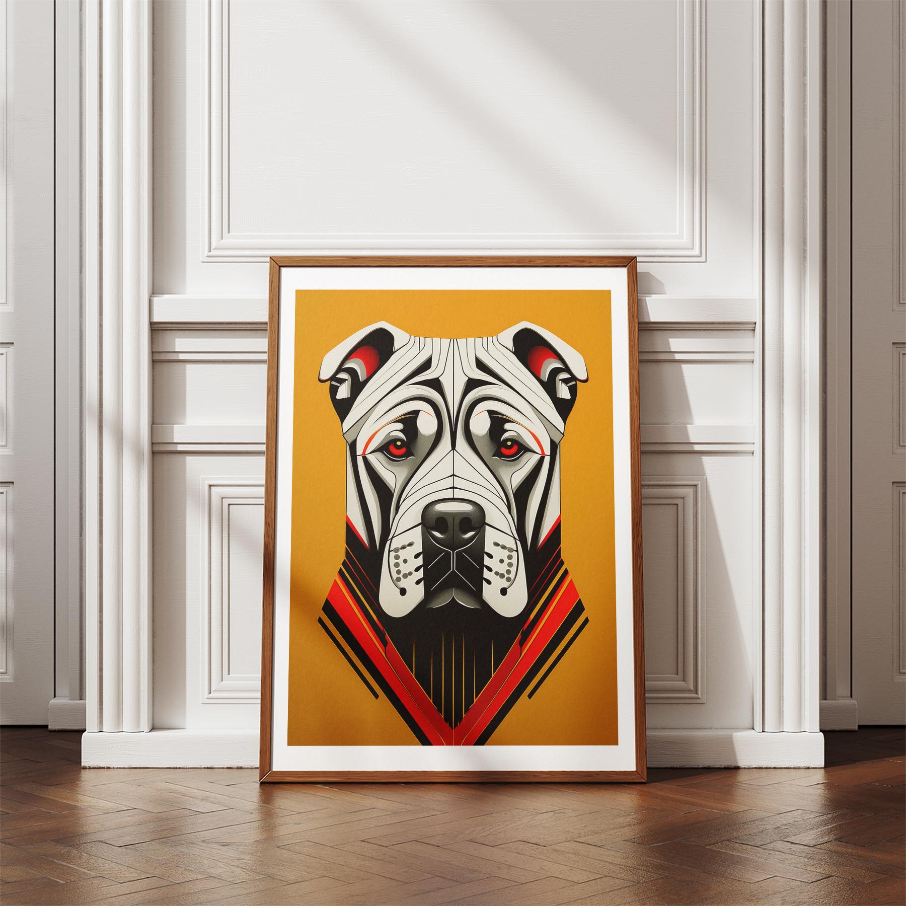 Shar Pei Geometric Orange Series image 4