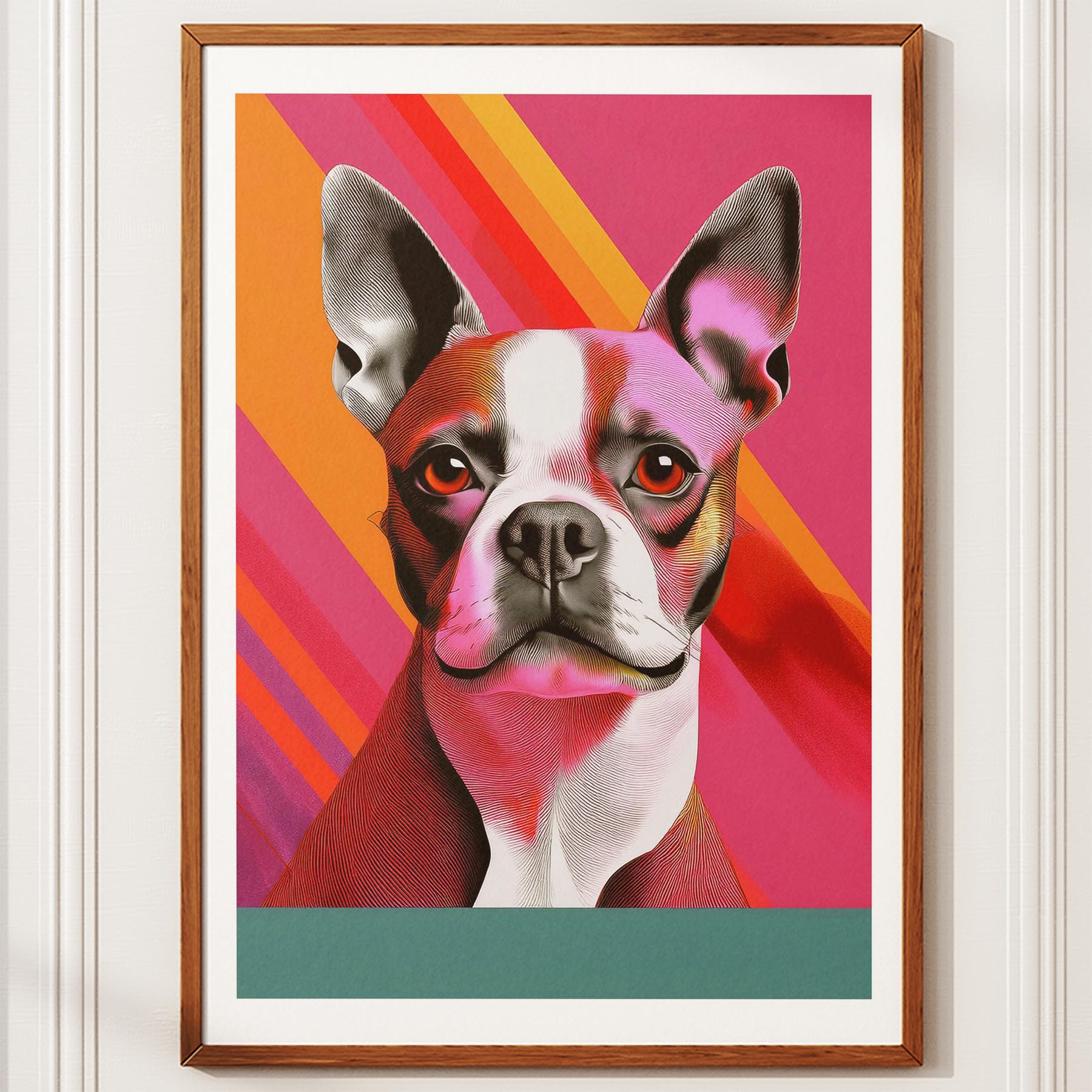Boston Terrier Modern Pop Dog Series image 10