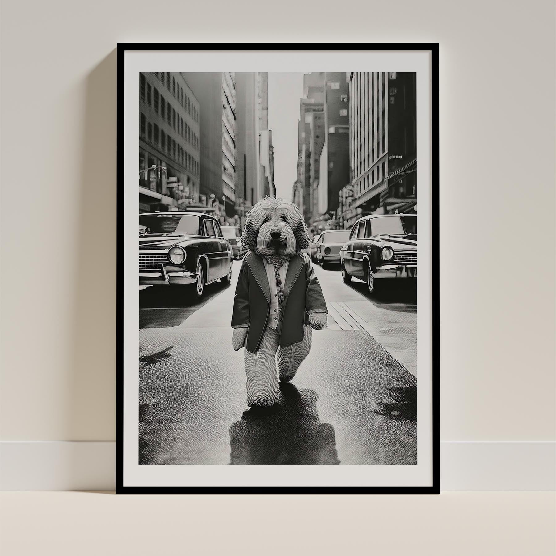 Old English Sheepdog Dog Art Print Unframed Vol 1 | 11 Unique Designs | Wall Art Gift for Dog Lovers - Image 4 | Dogsy & Co