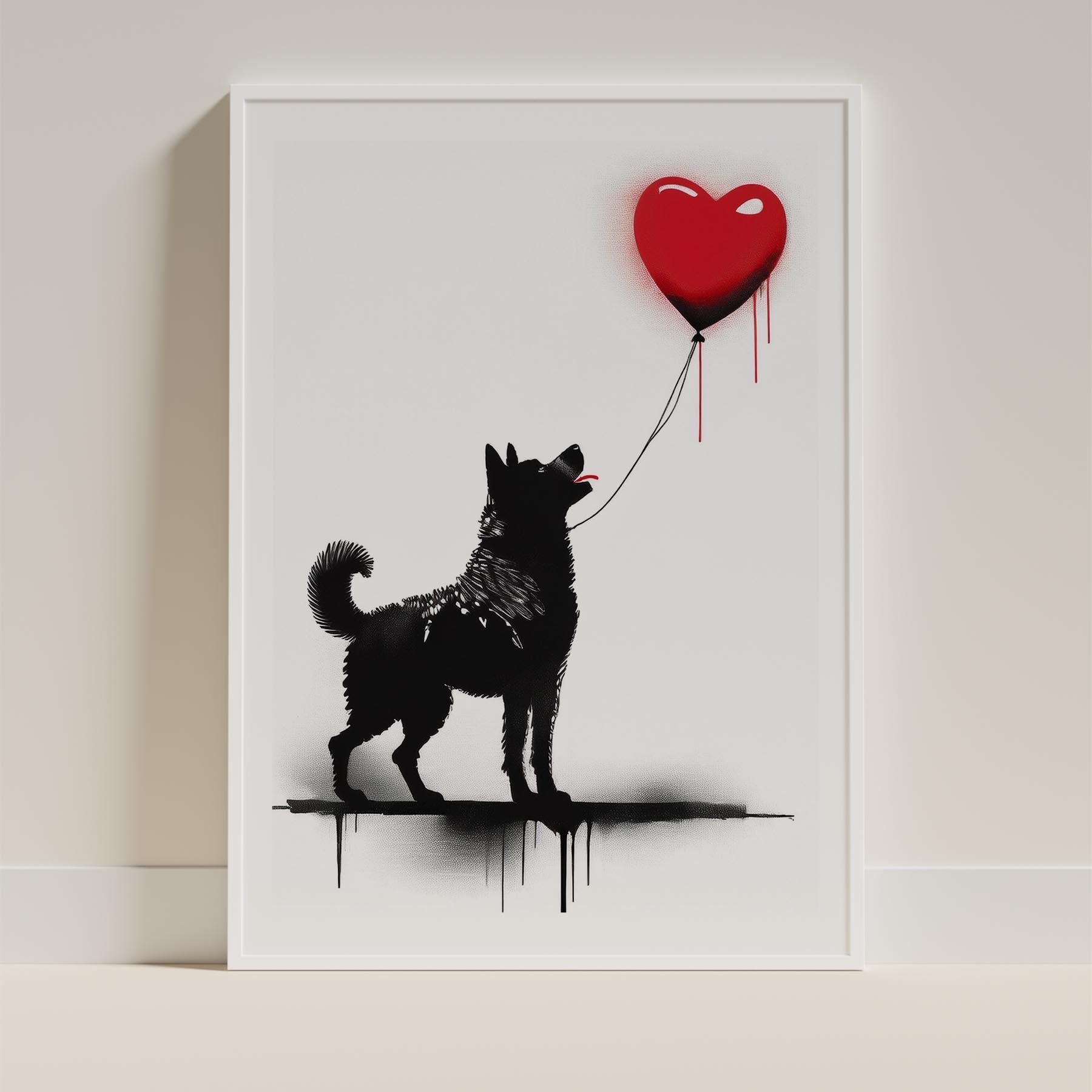 Akita Inu DOGSY Series inspired by the Art of Banksy image 9