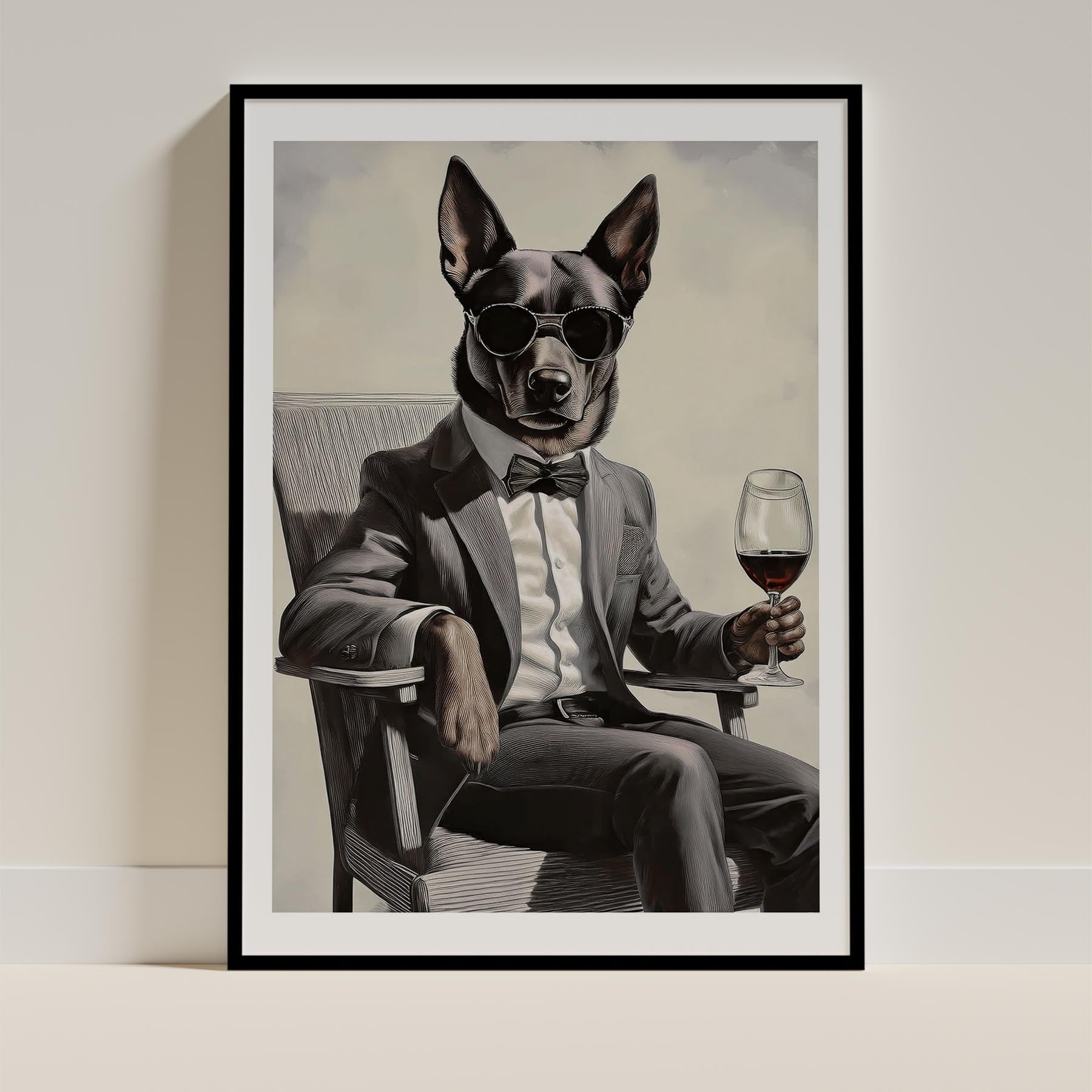 Australian Kelpie Dog Art Print Unframed Vol 1 | 11 Unique Designs | Wall Art Gift for Dog Lovers - Image 8 | Dogsy & Co