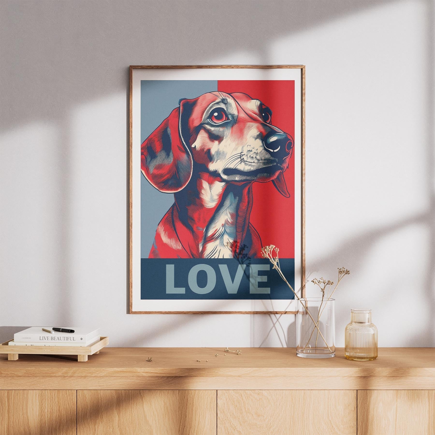 Dachshund LOVE Series Inspired by the Obama Poster image 8