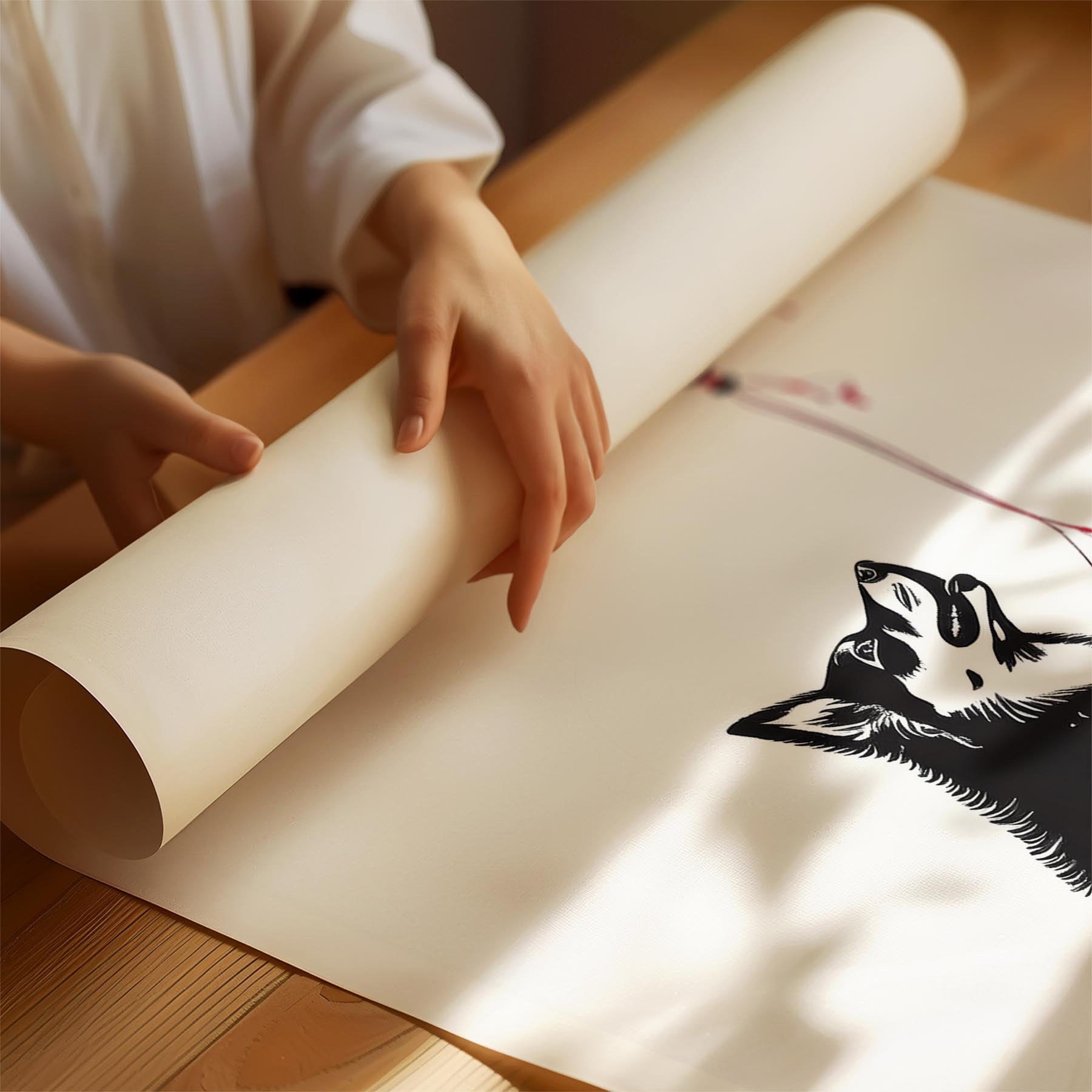 Finnish Lapphund DOGSY Series inspired by the Art of Banksy image 1