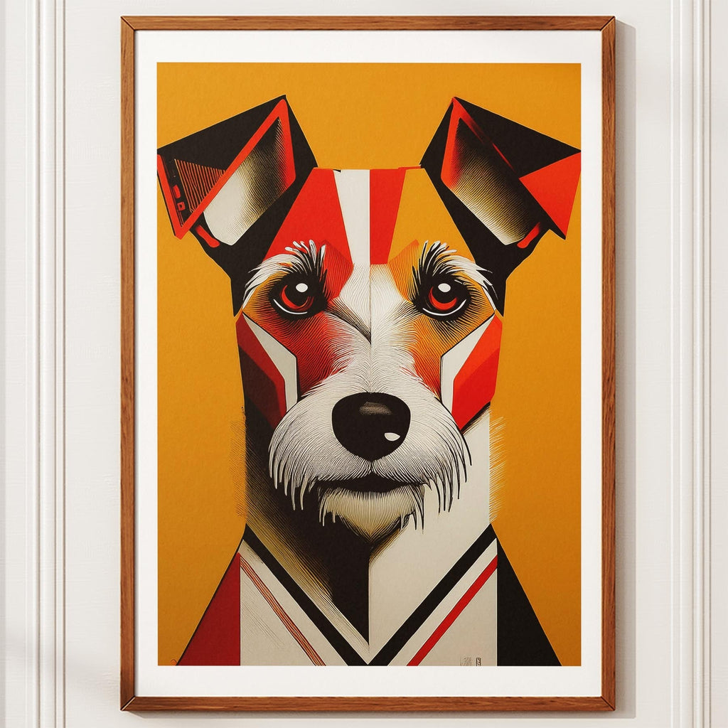 Fox Terrier Geometric Orange Series image 10