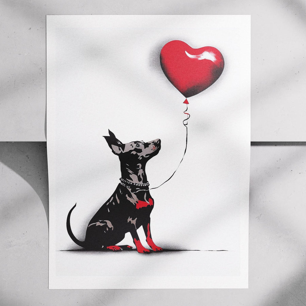 Miniature Pinscher DOGSY Series inspired by the Art of Banksy image 7