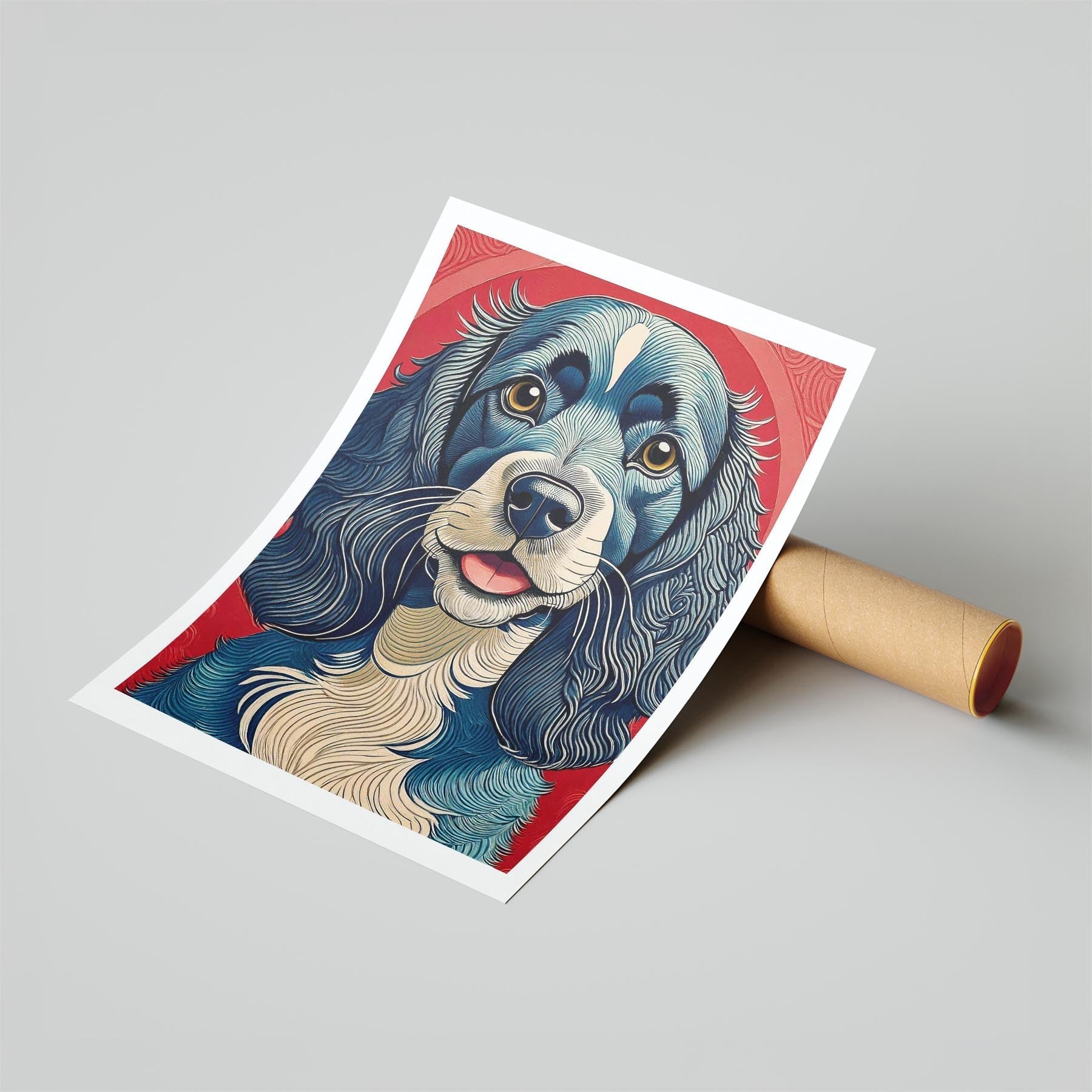 Cocker Spaniel Hokusai Japanese Inspired Dog Series image 6