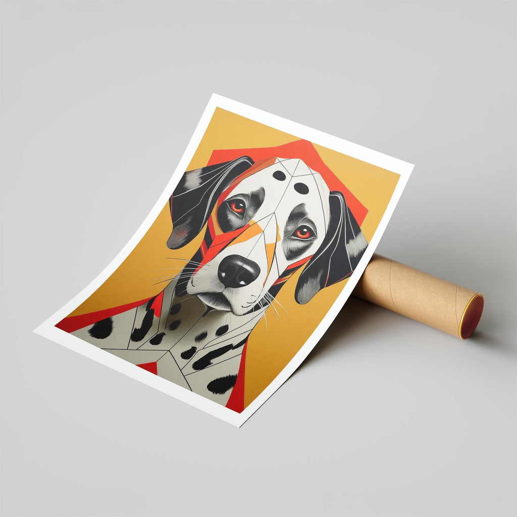 Dalmatian Geometric Orange Series image 6