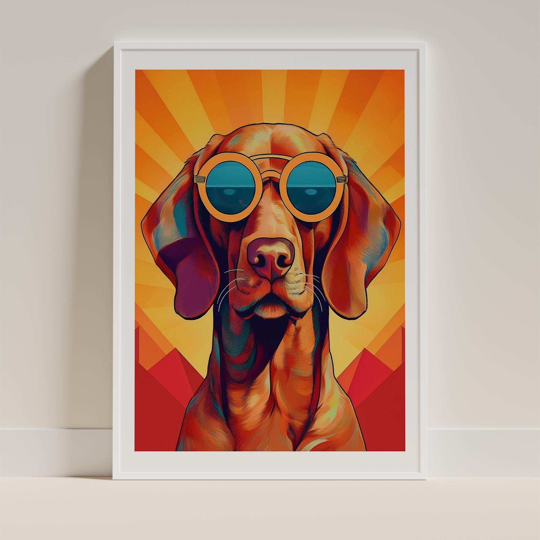 Vizsla In Colourful Sunnies 1 image 9