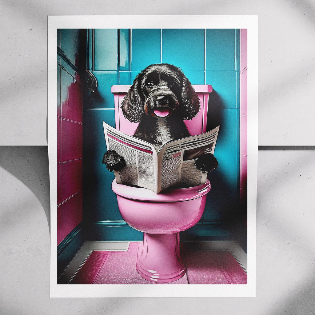 Cavoodle Toilet Dogs PInk and Turquise image 7
