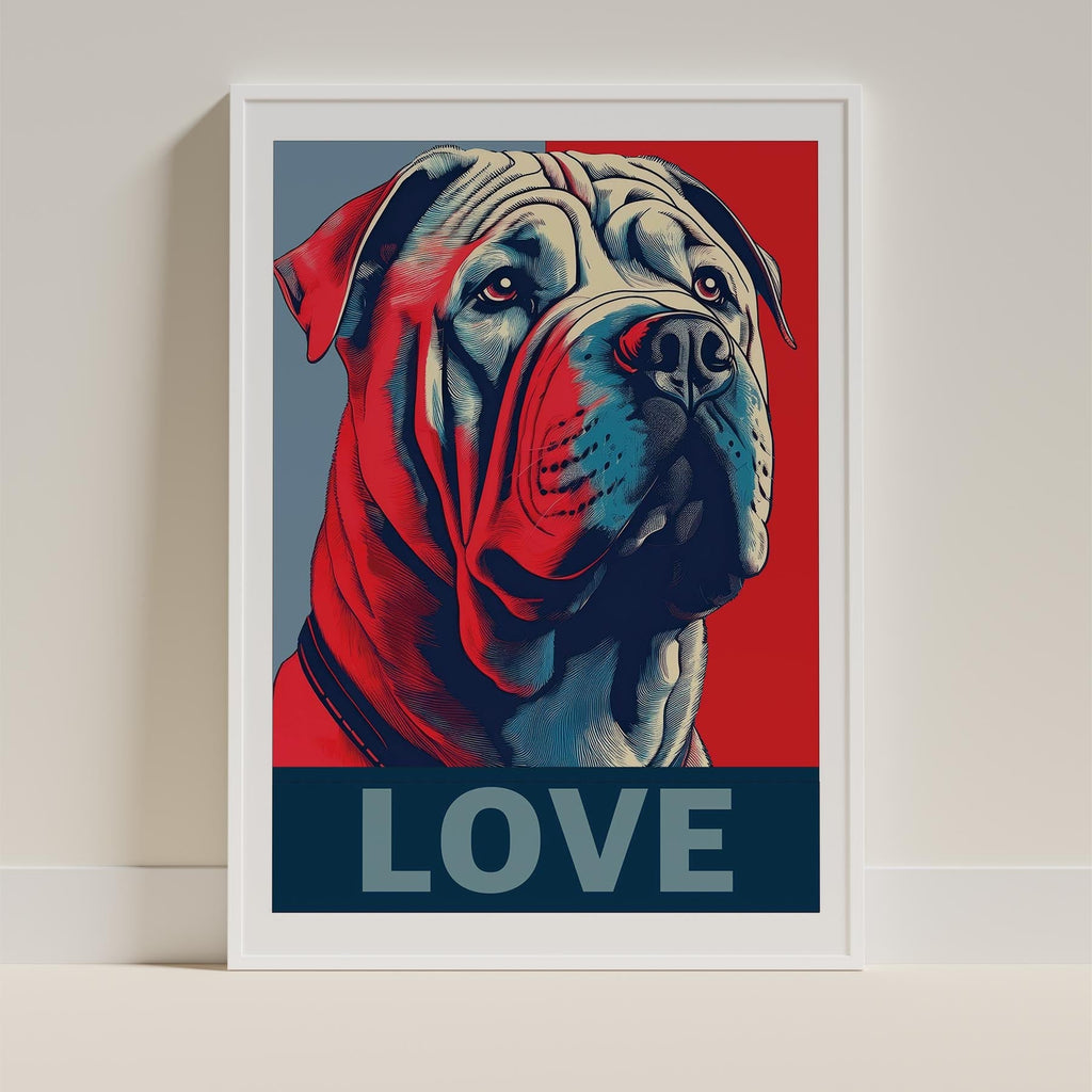 Shar Pei LOVE Series Inspired by the Obama Poster image 9