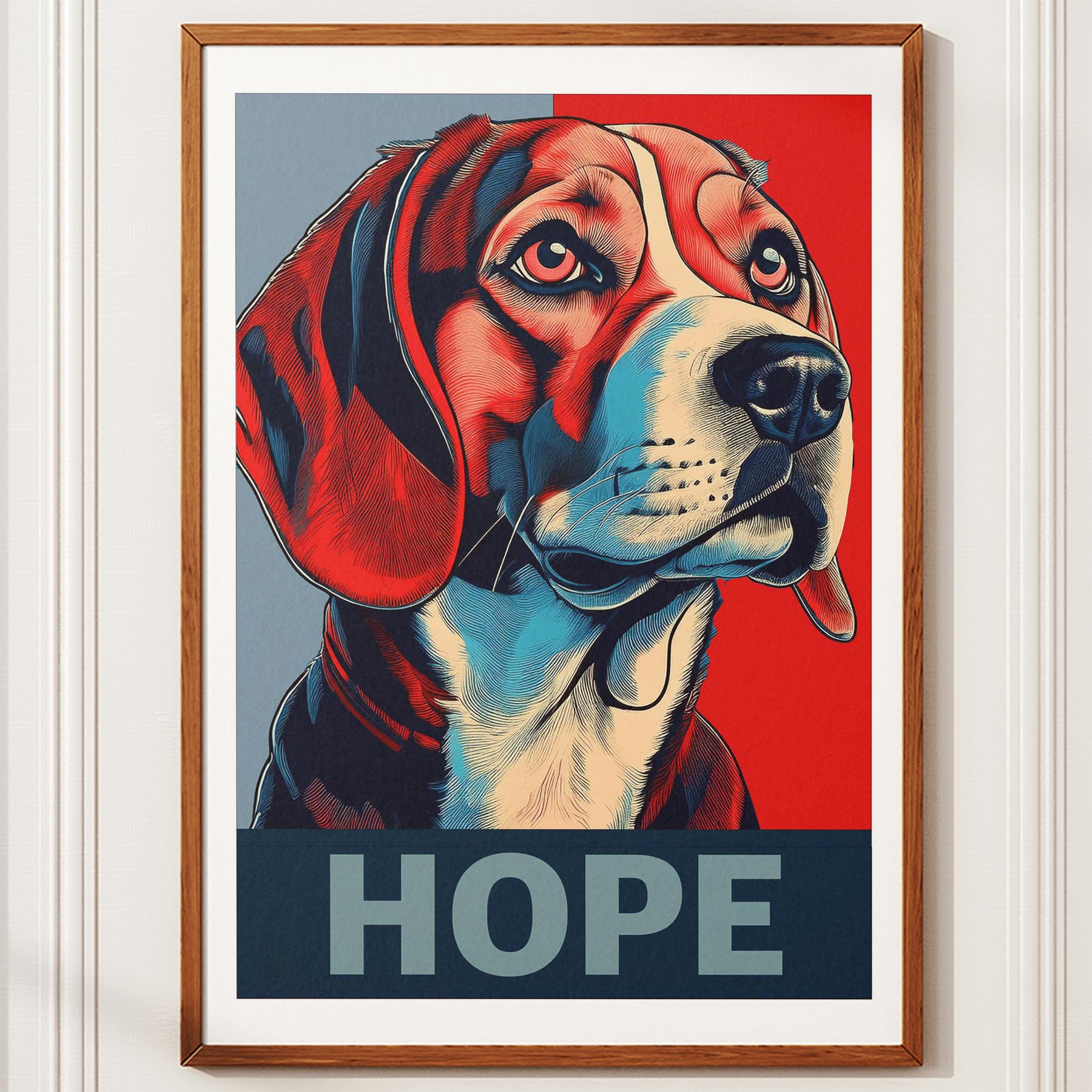 Beagle HOPE Series Inspired by the Obama Poster image 10