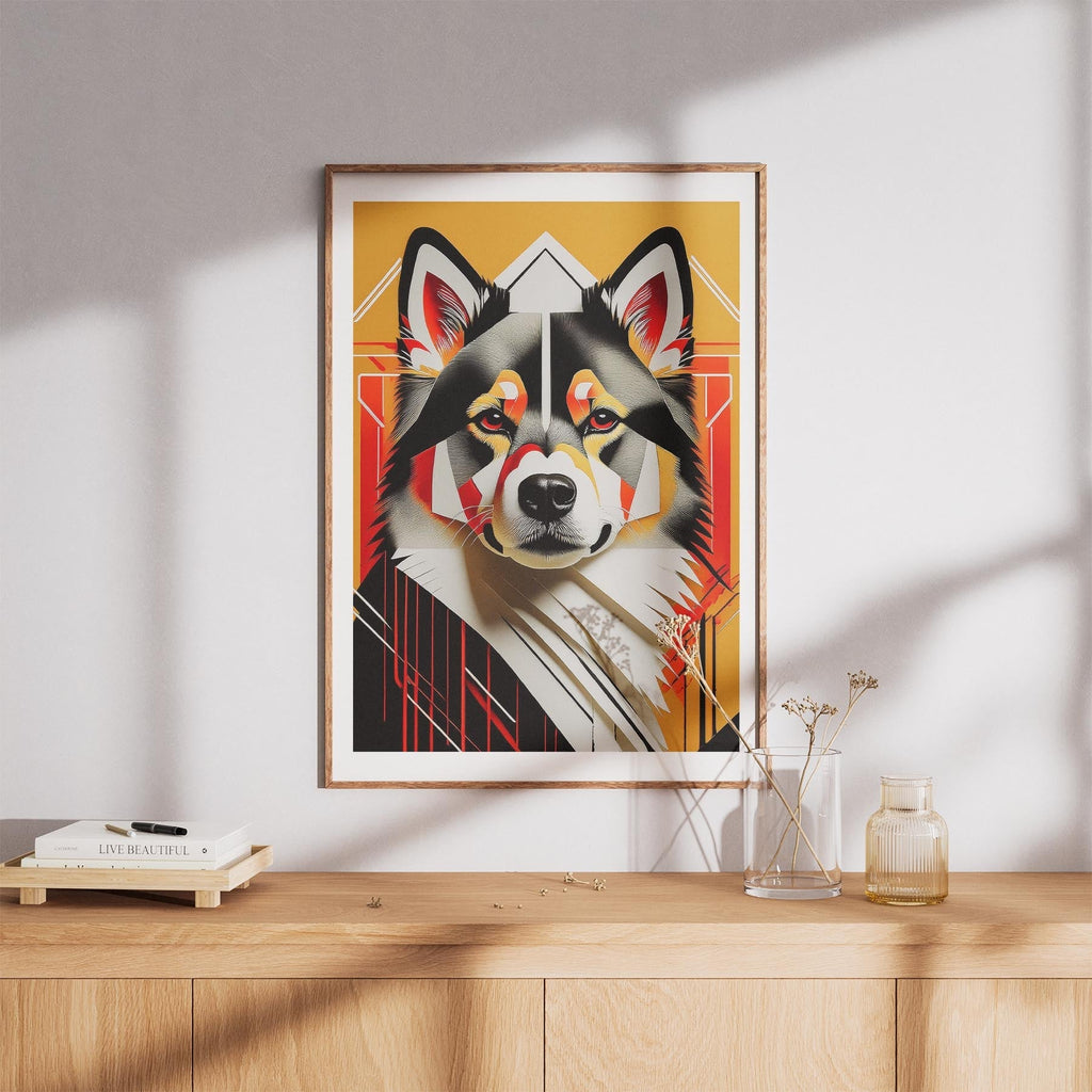Finnish Lapphund Geometric Orange Series image 8