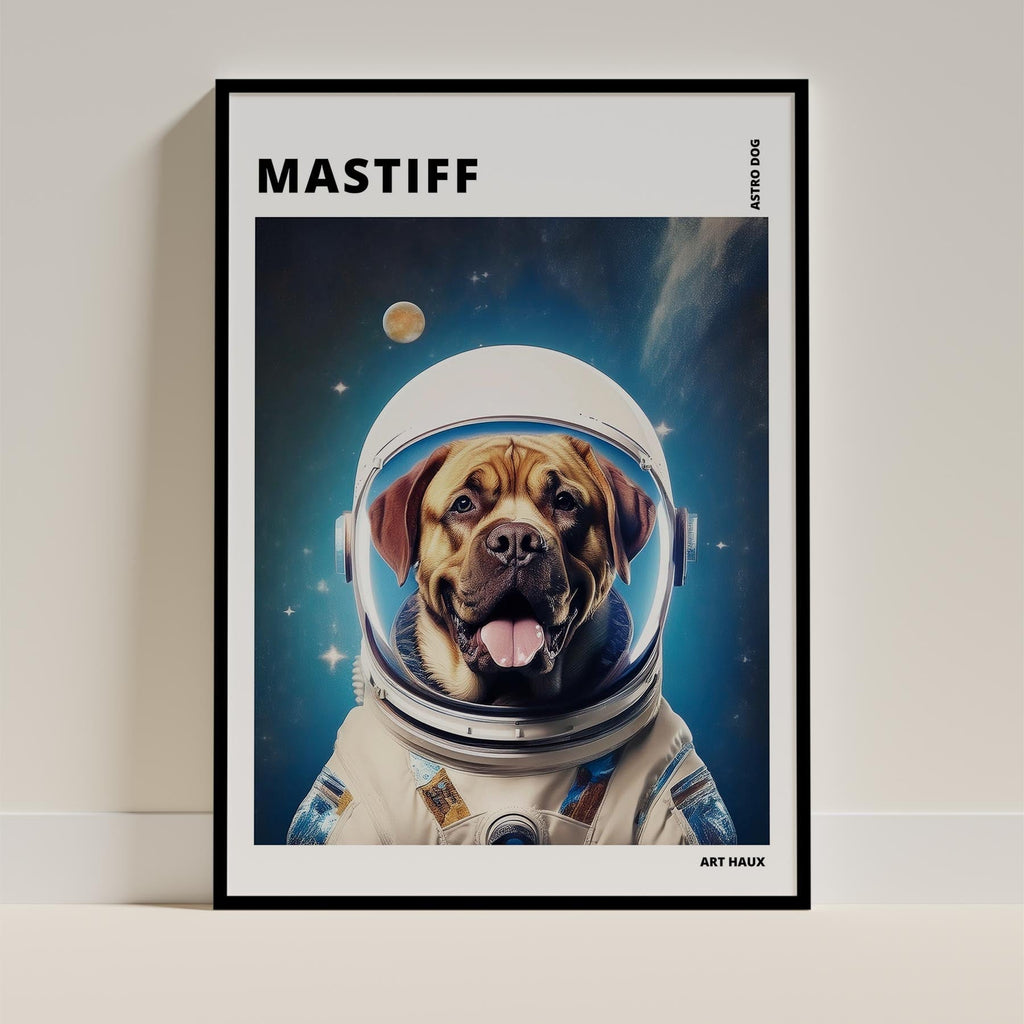 Mastiff Astronaut Dog Series with Text Astro Dog image 11