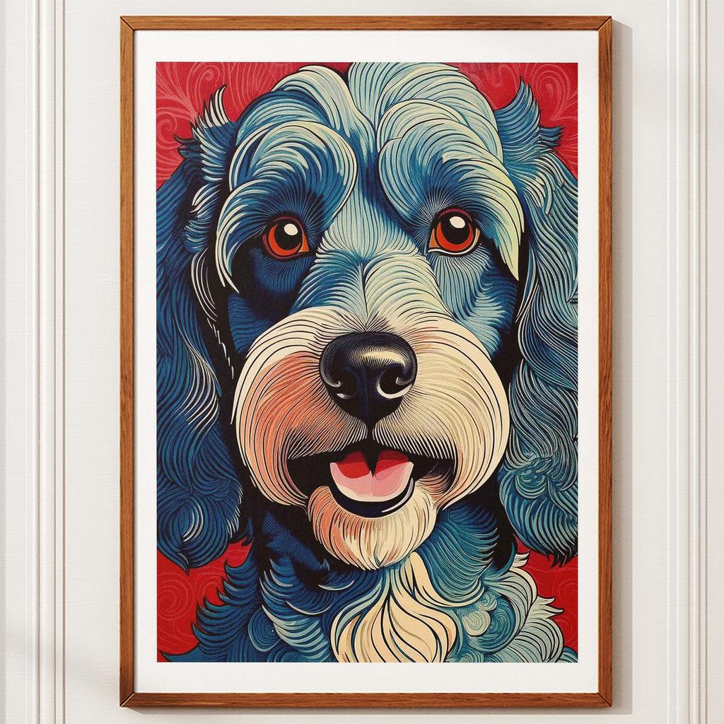 Cavoodle Hokusai Japanese Inspired Dog Series 3 image 10
