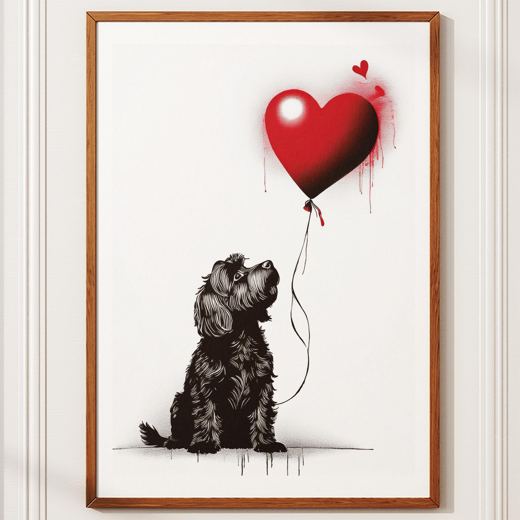 Australian Silky Terrier DOGSY Series inspired by the Art of Banksy image 10