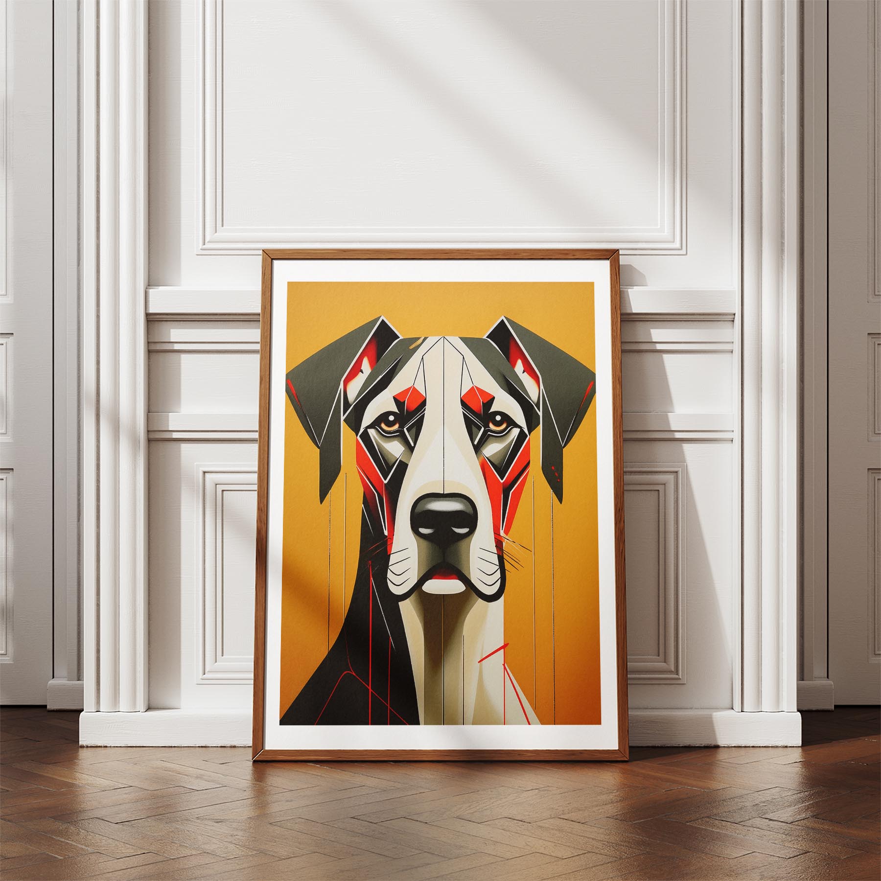 Great Dane Geometric Orange Series image 4