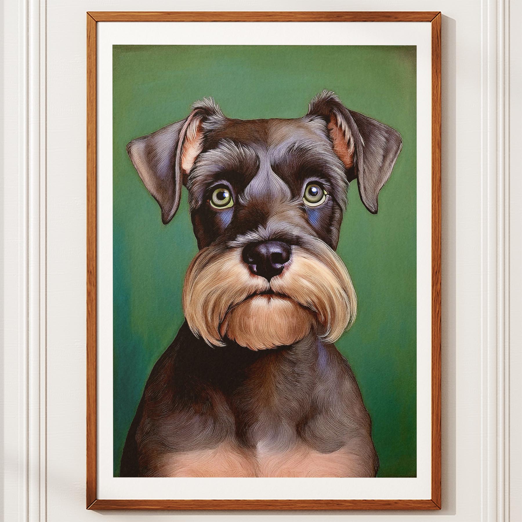 Schnauzer Green Painted Series image 10