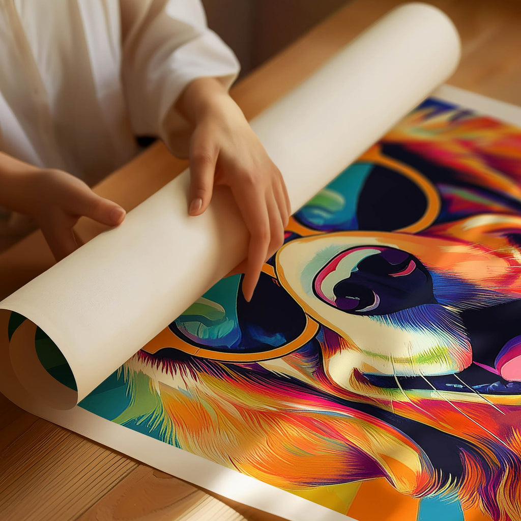 Golden Retriever In Colourful Sunnies 1 image 3