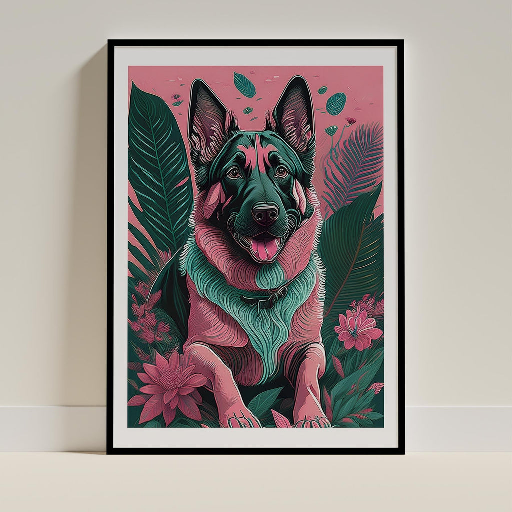 German Shepherd Flowery Dog image 0