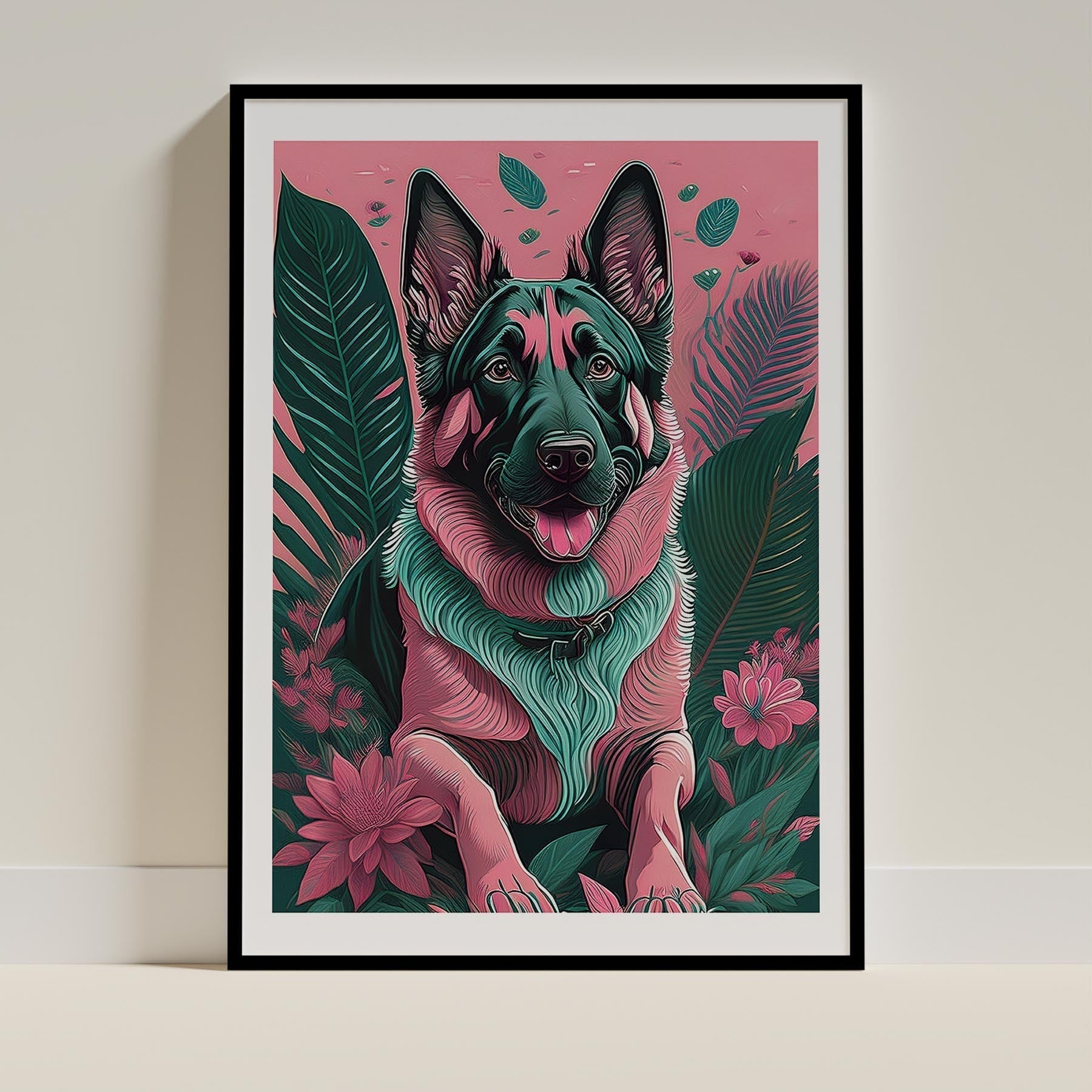 German Shepherd Dog Art Print Unframed Vol 2 | 7 Unique Designs | Wall Art Gift for Dog Lovers - Image 4 | Dogsy & Co