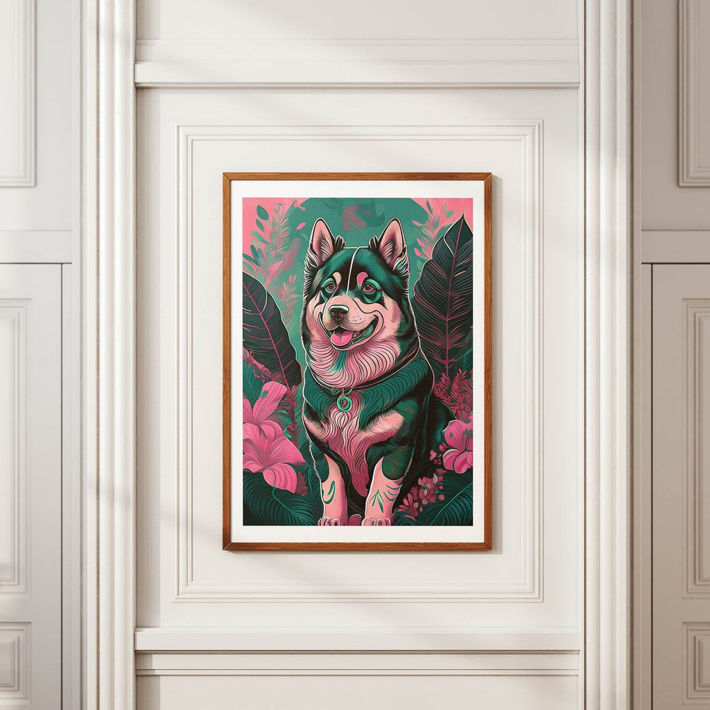 Alaskan Malamute 1 Flowery Dog image 3