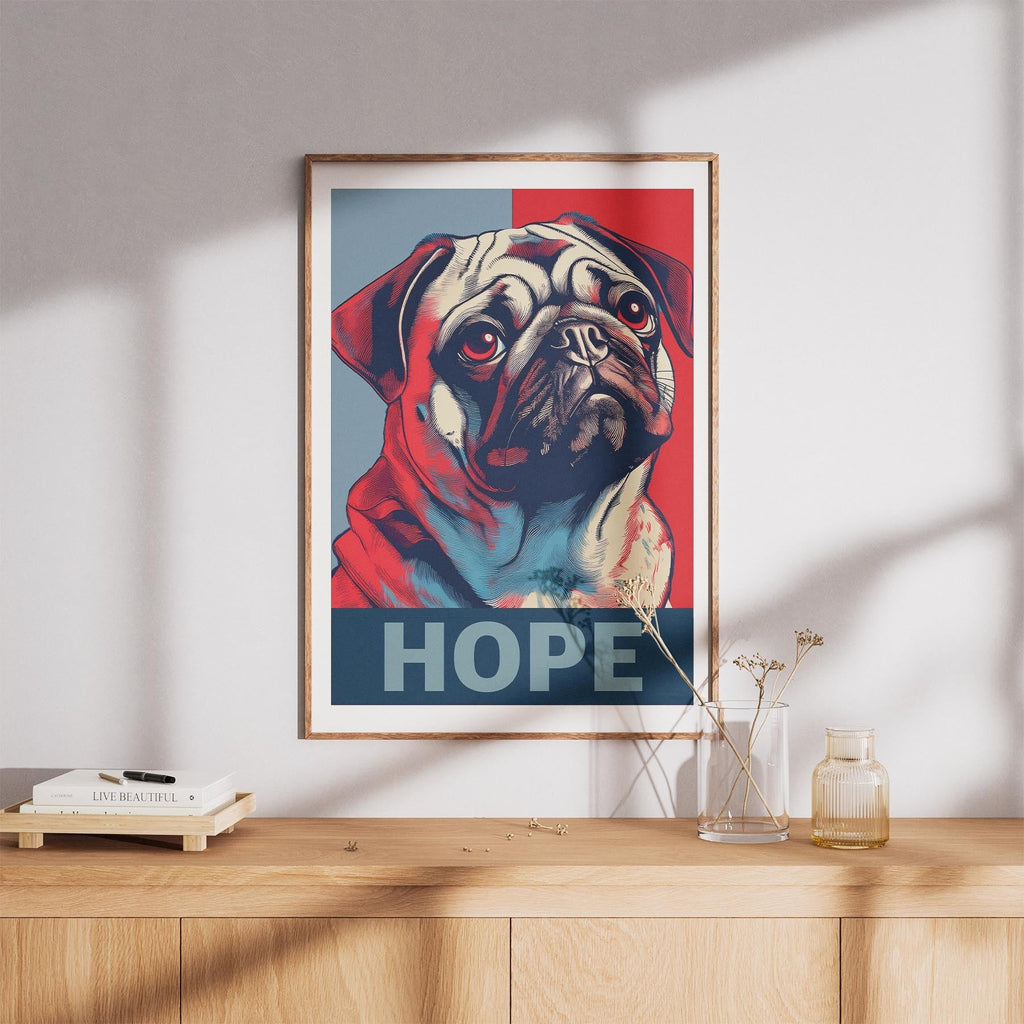 Pug HOPE Series Inspired by the Obama Poster image 8
