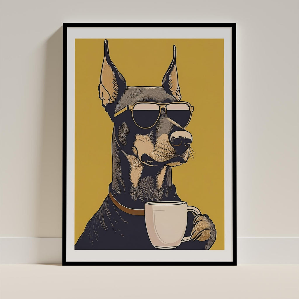 Doberman Chillin Coffee Dog image 15