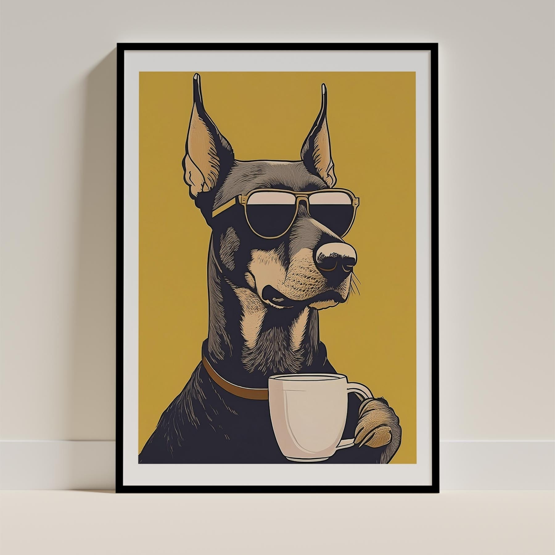 Doberman Chillin Coffee Dog image 15