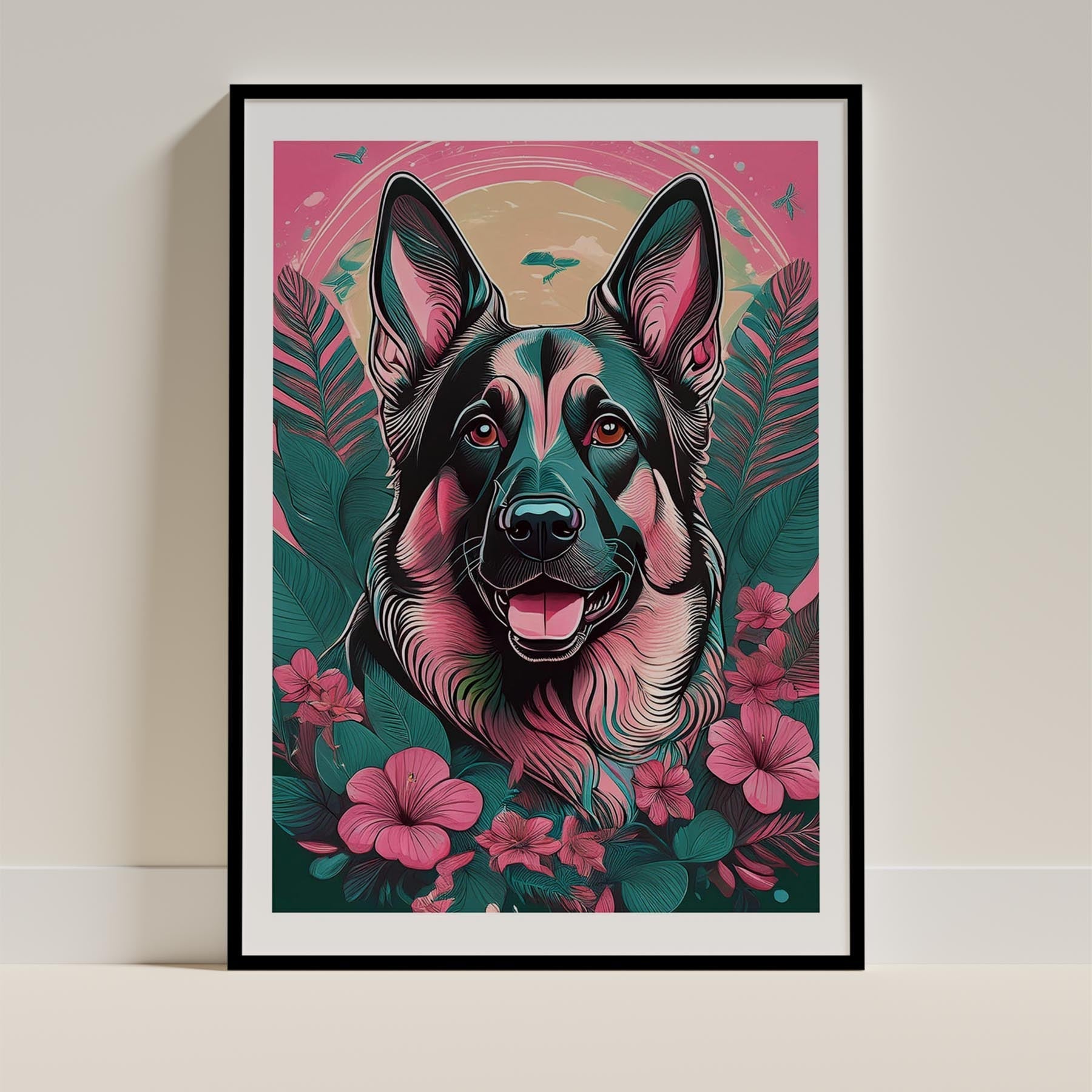 German Shepherd Flowery Dog image 11