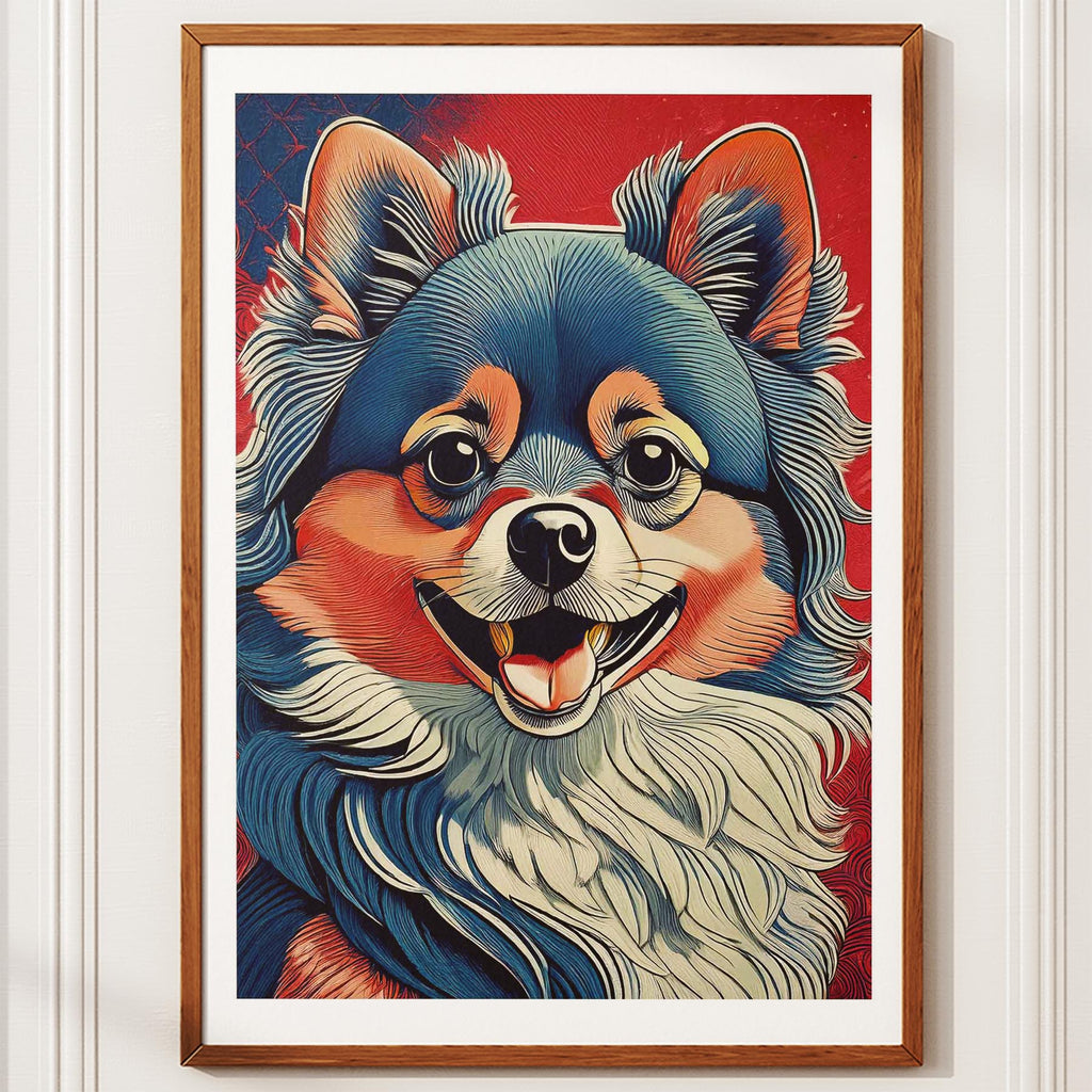 Pomeranian Hokusai Japanese Inspired Dog Series image 10