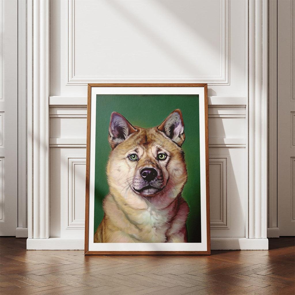 Akita Inu Green Painted Series image 4
