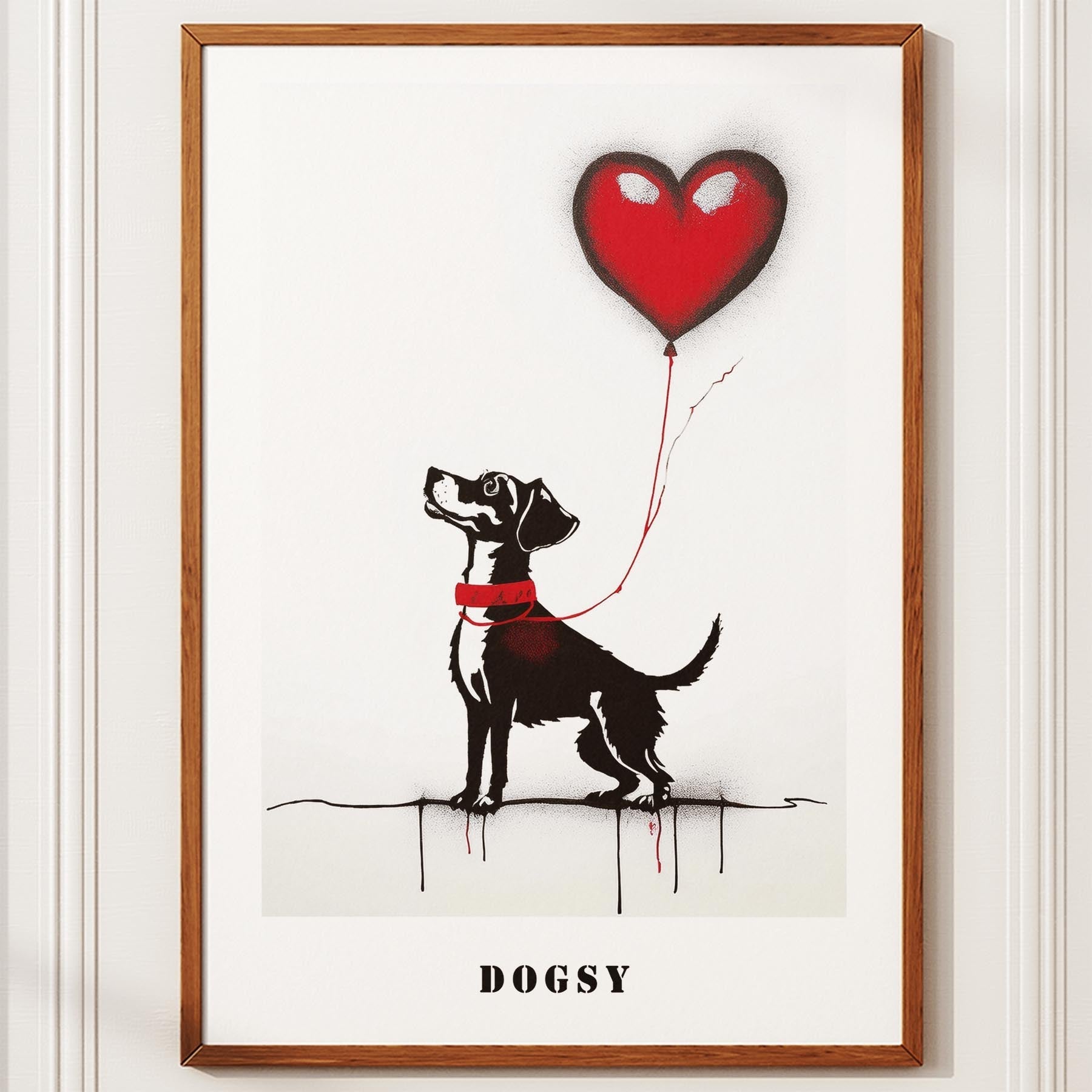 Jack Russell DOGSY Series inspired by the Art of Banksy with text Dogsy image 10