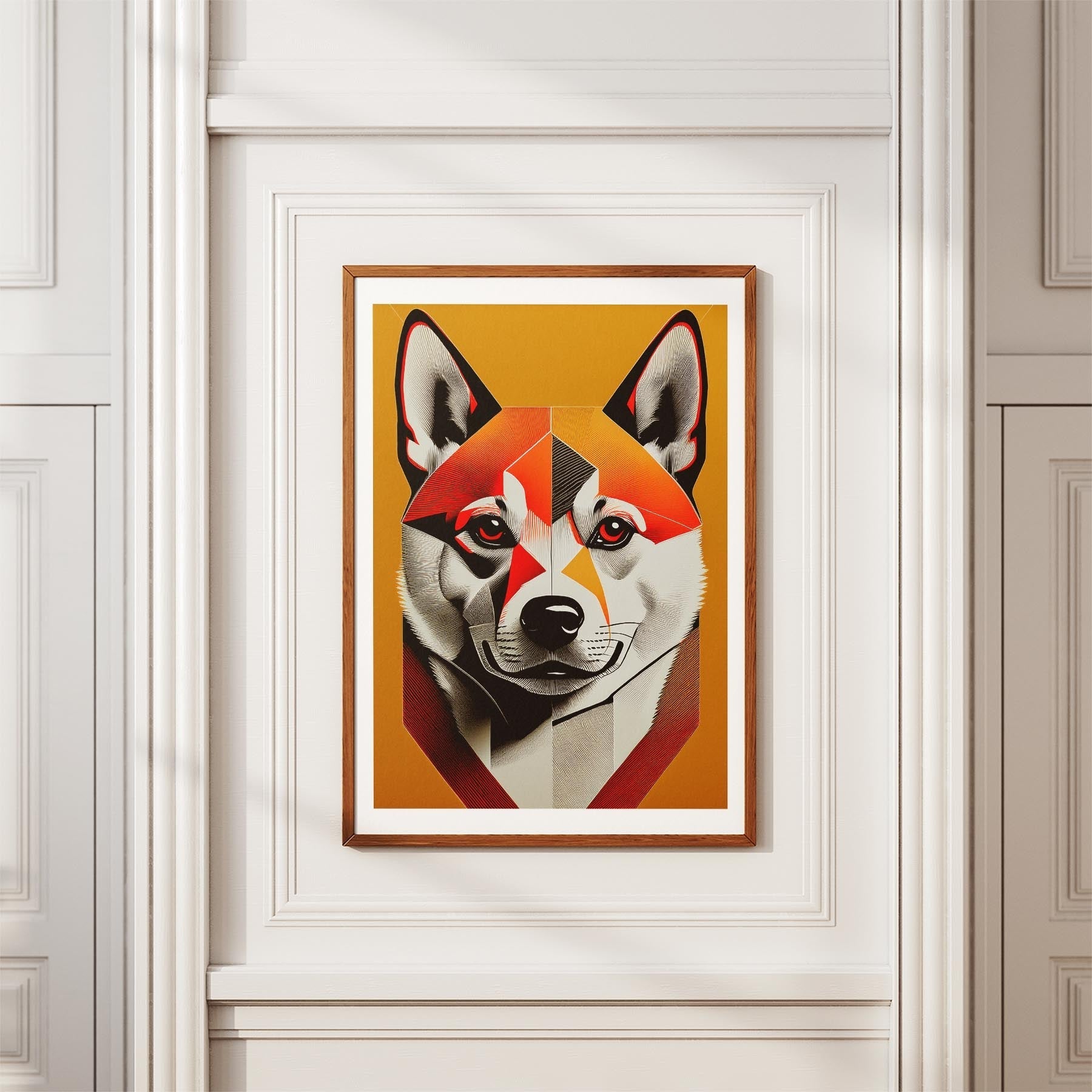 Shiba Geometric Orange Series image 3