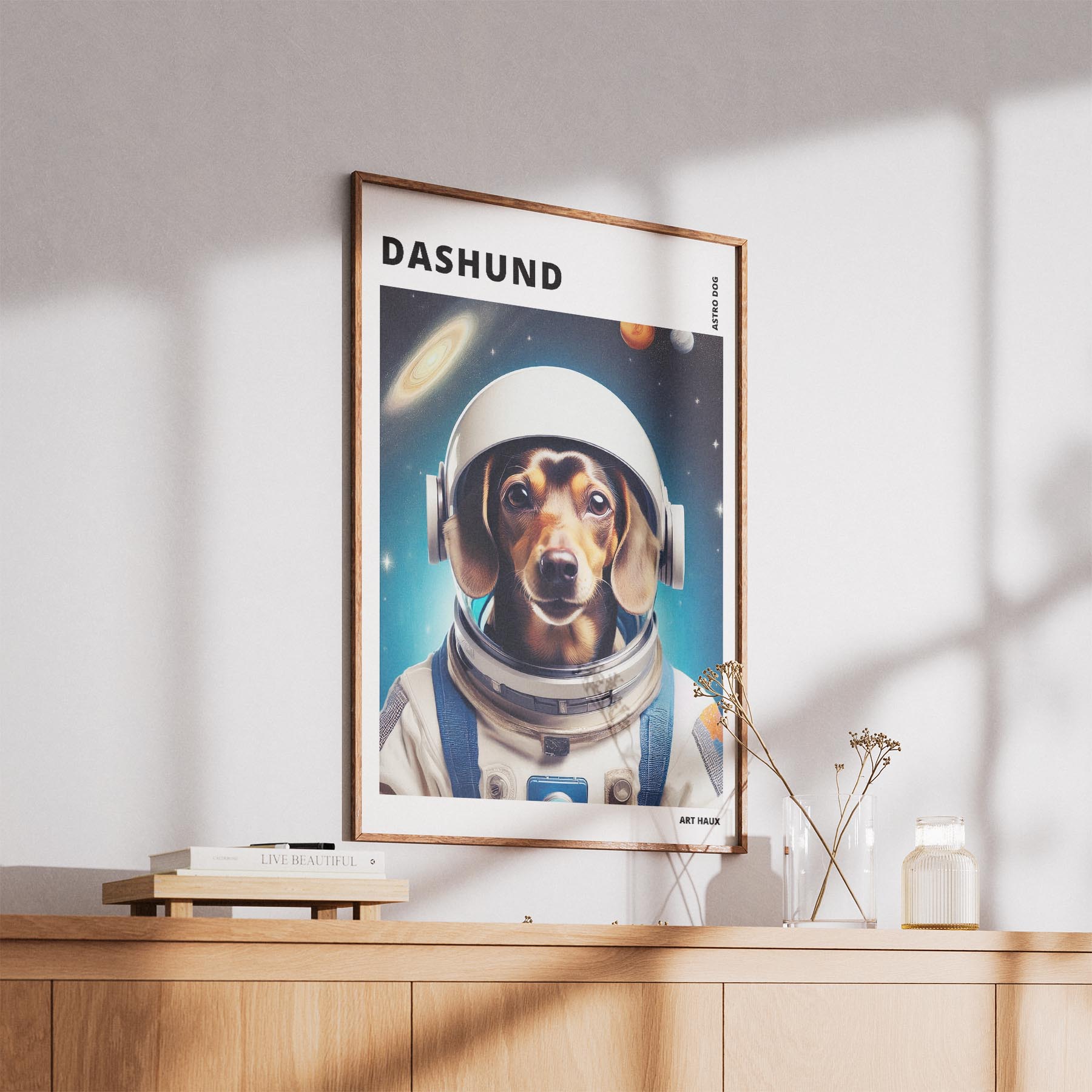 Dachshund Astronaut Dog Series with Text Astro Dog image 5