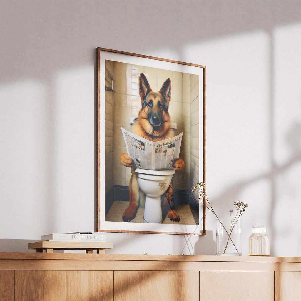 German Shepherd Toilet Humour Dog Series 1 image 5