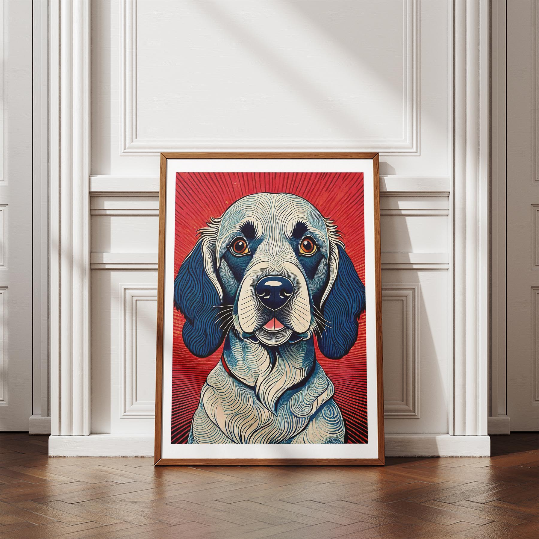 English Setter Hokusai Japanese Inspired Dog Series image 4