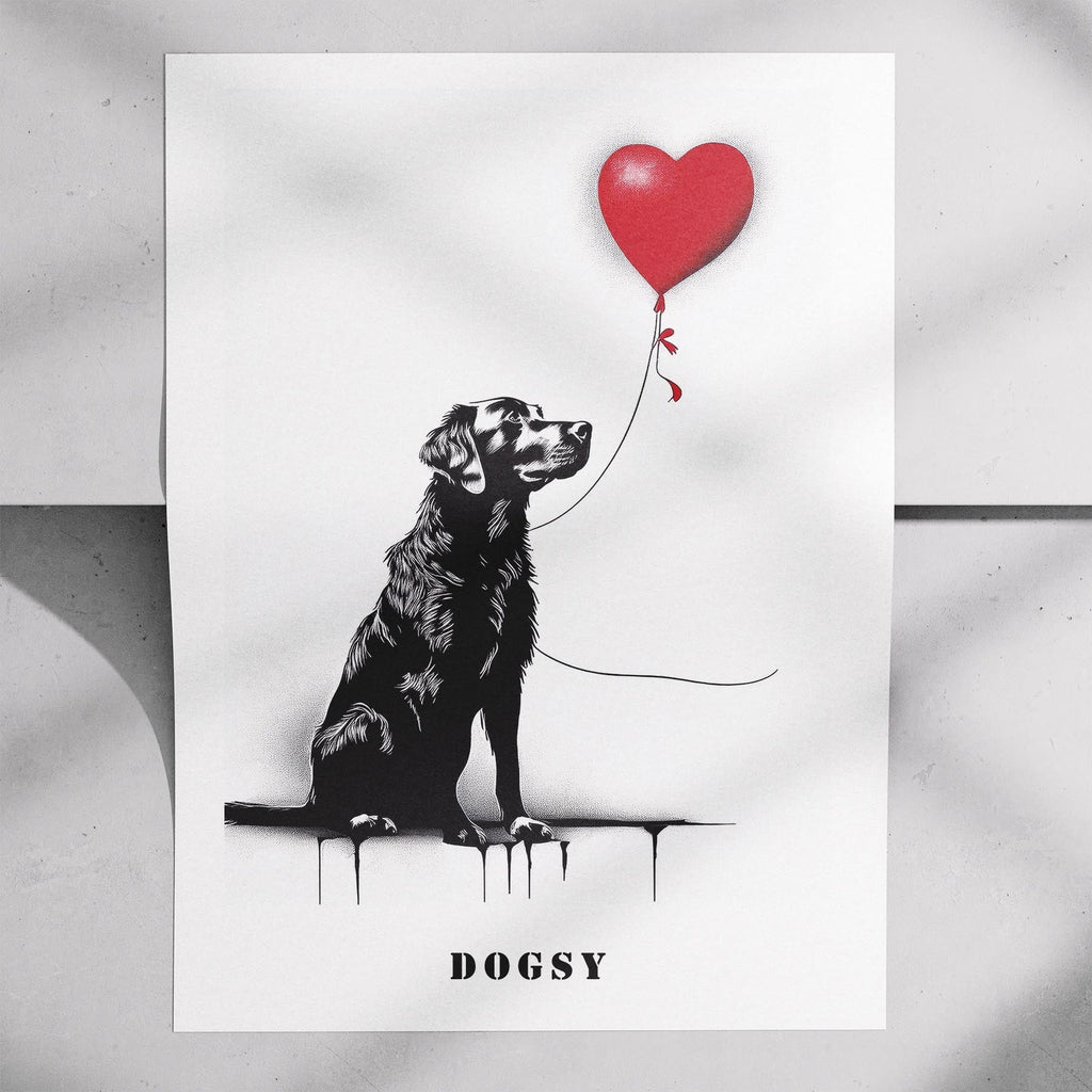 Murray River Retriever DOGSY Series inspired by the Art of Banksy with text Dogs image 7