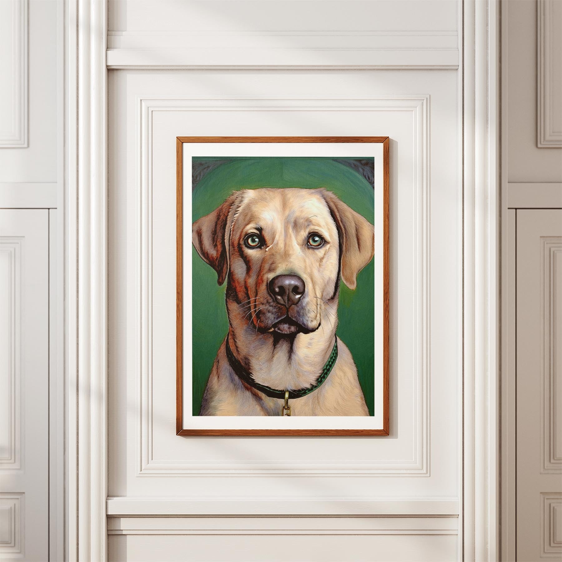 Labrador Retriever Green Painted Series image 3