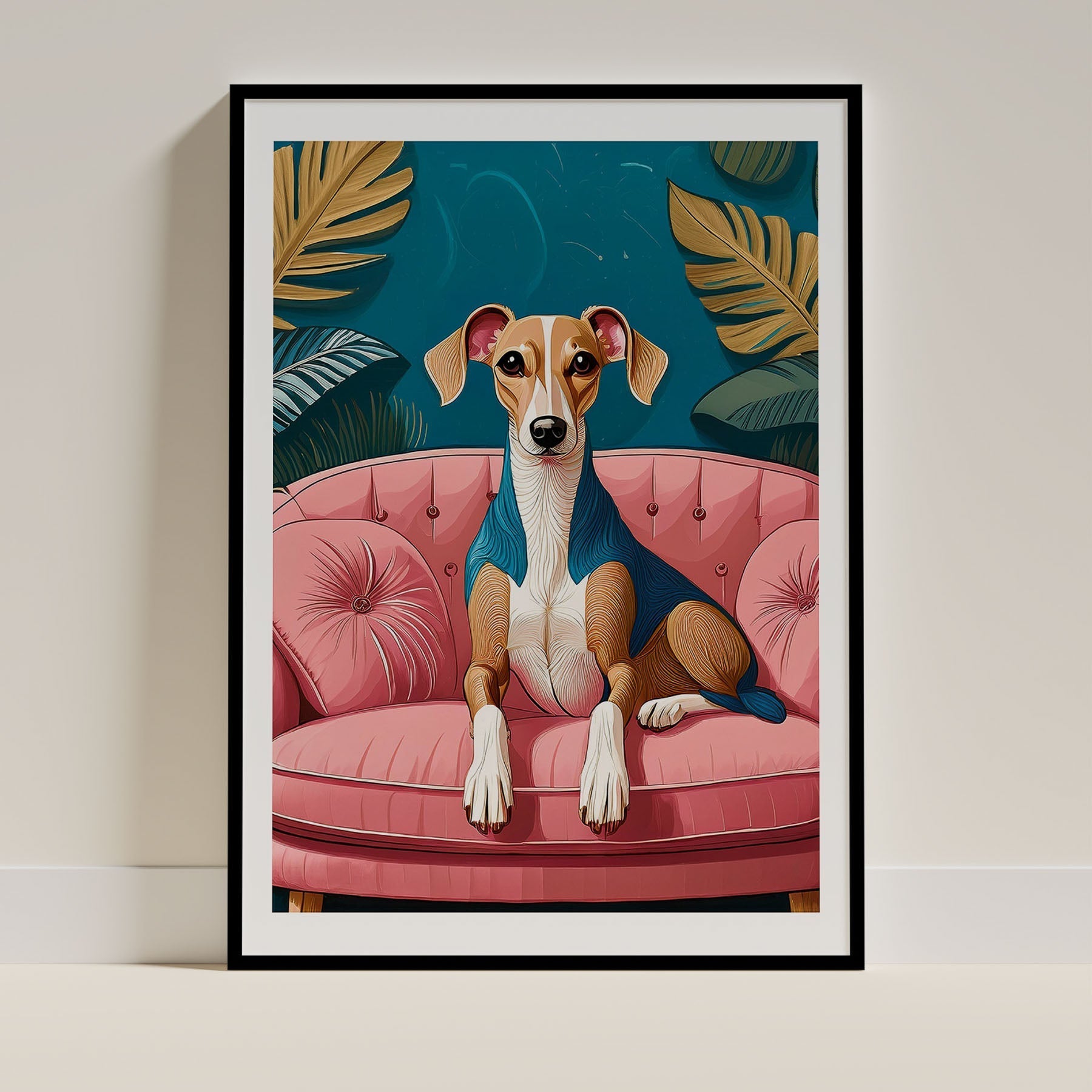Whippet Dog Art Print Unframed Vol 2 | 10 Unique Designs | Wall Art Gift for Dog Lovers - Image 4 | Dogsy & Co