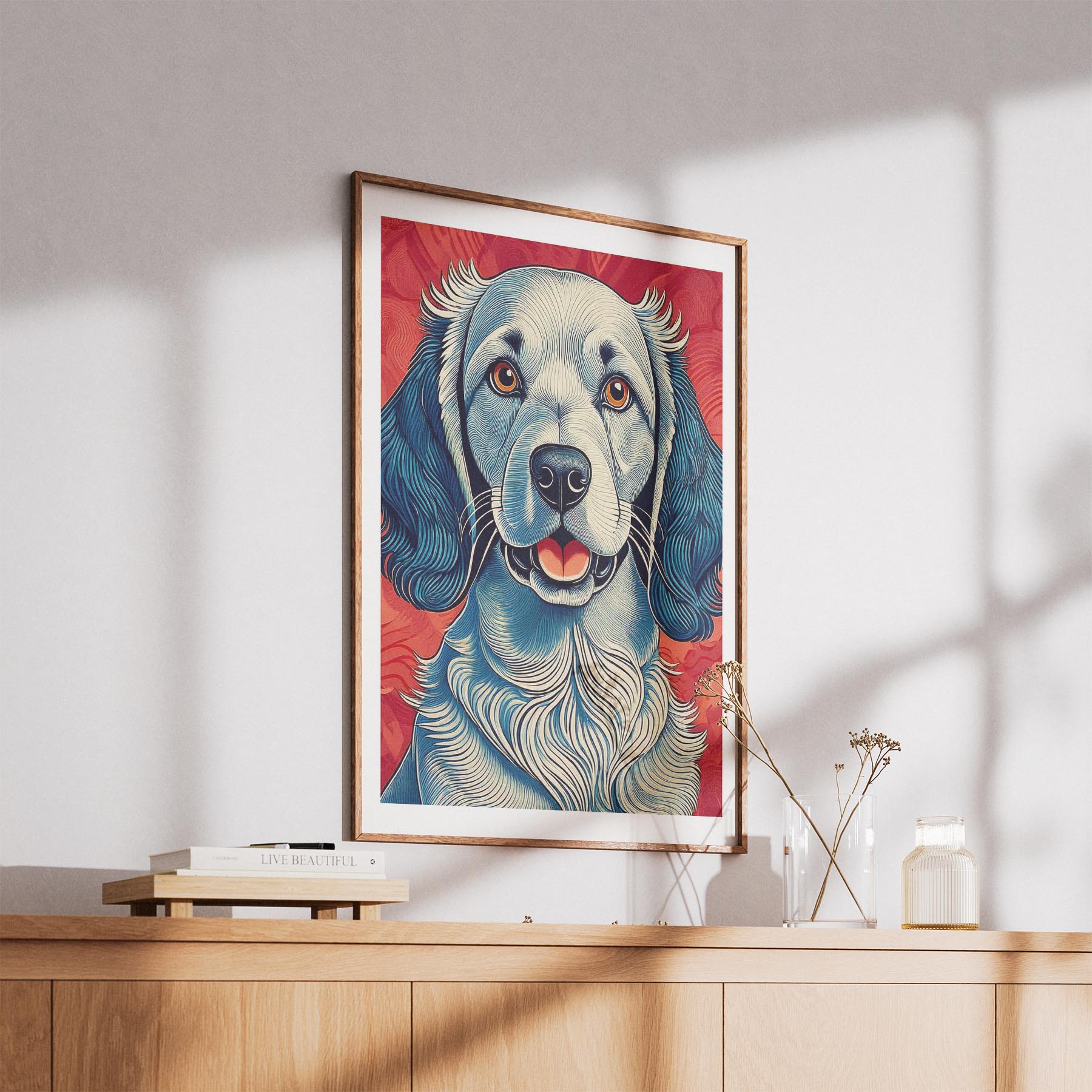 English Setter Hokusai Japanese Inspired Dog Series image 5