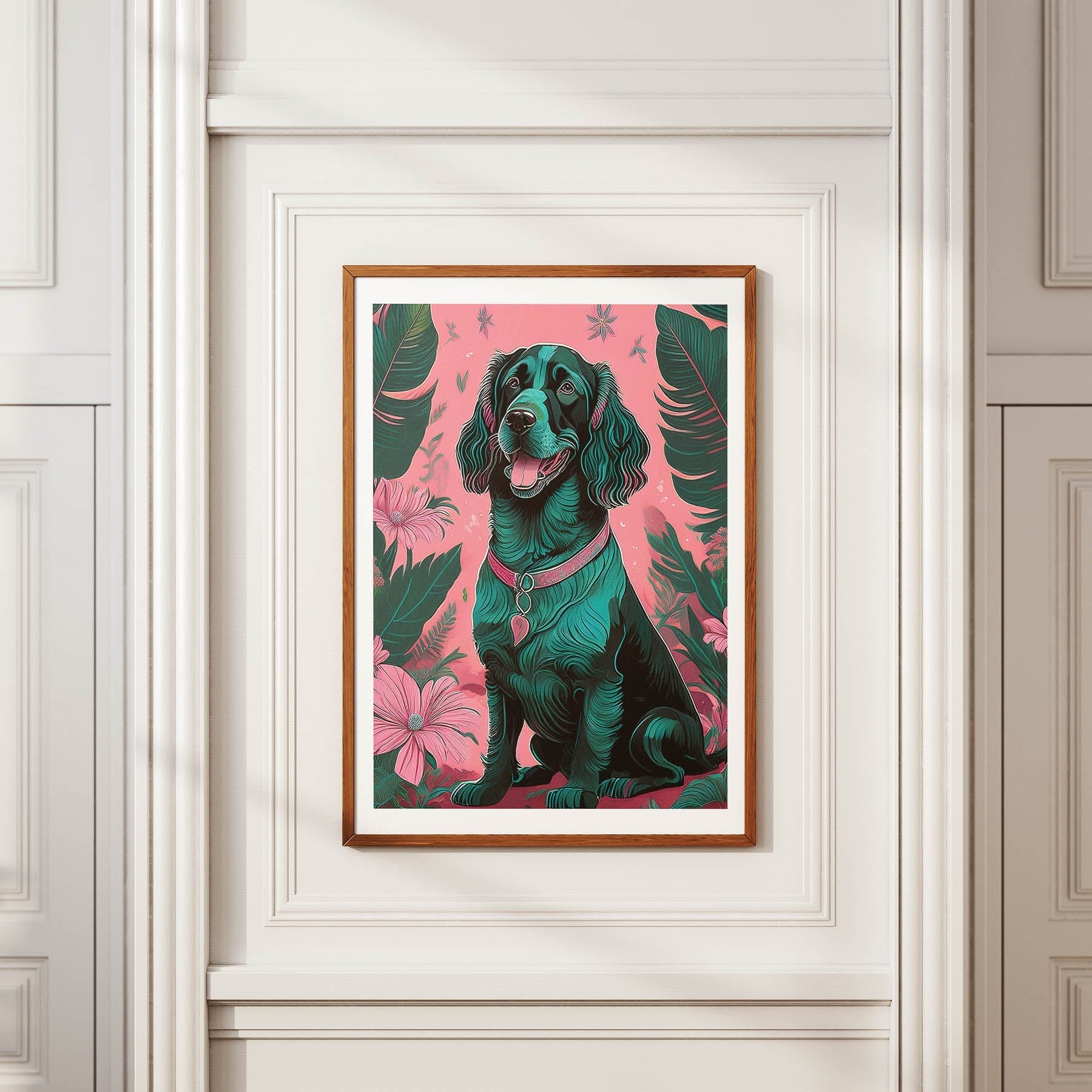 Irish Setter Flowery Dog image 3