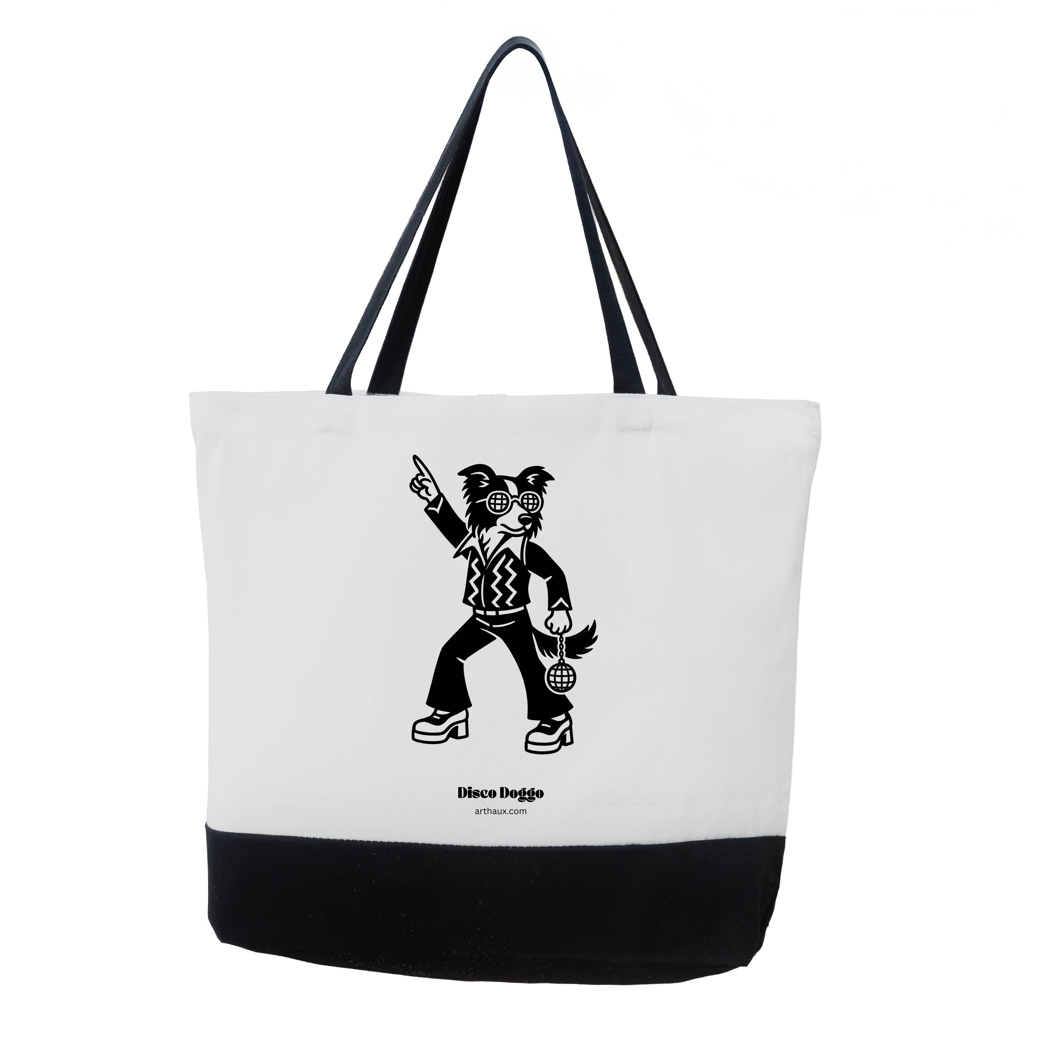 Border Collie 70's Disco Doggo Bag image 0