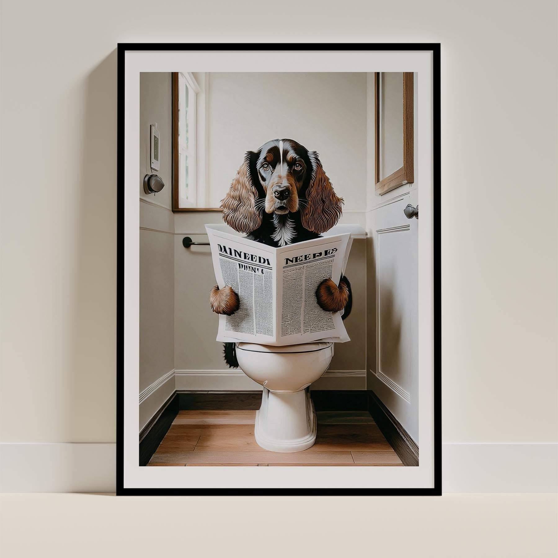 Cocker Spaniel Toilet Humour Dog Series 1 image 0