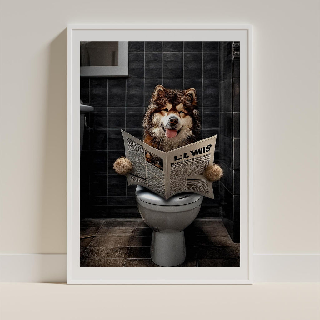 Alaskan Malamute Toilet Humour Dog Series 1 image 9