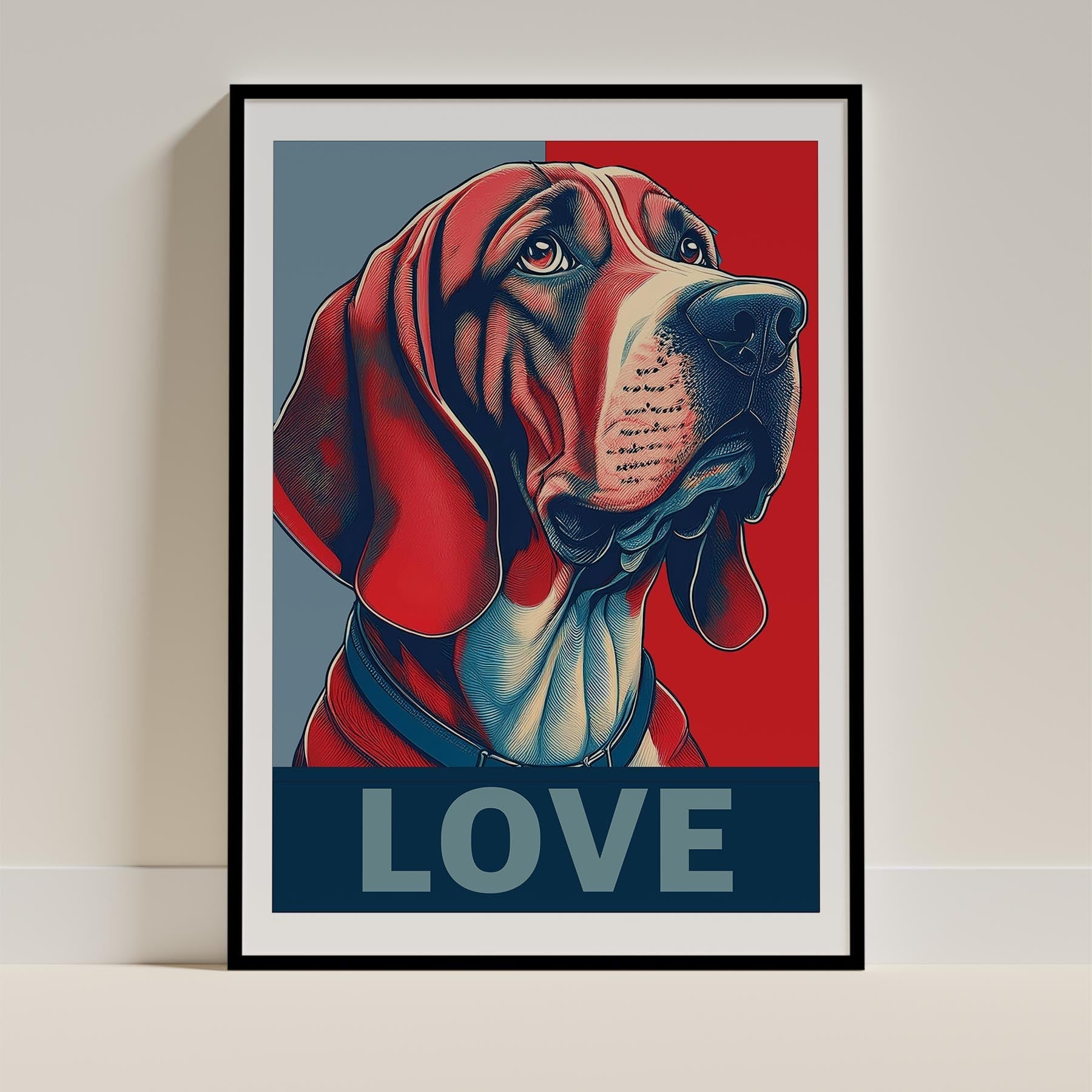 Bloodhound LOVE Series Inspired by the Obama Poster image 0