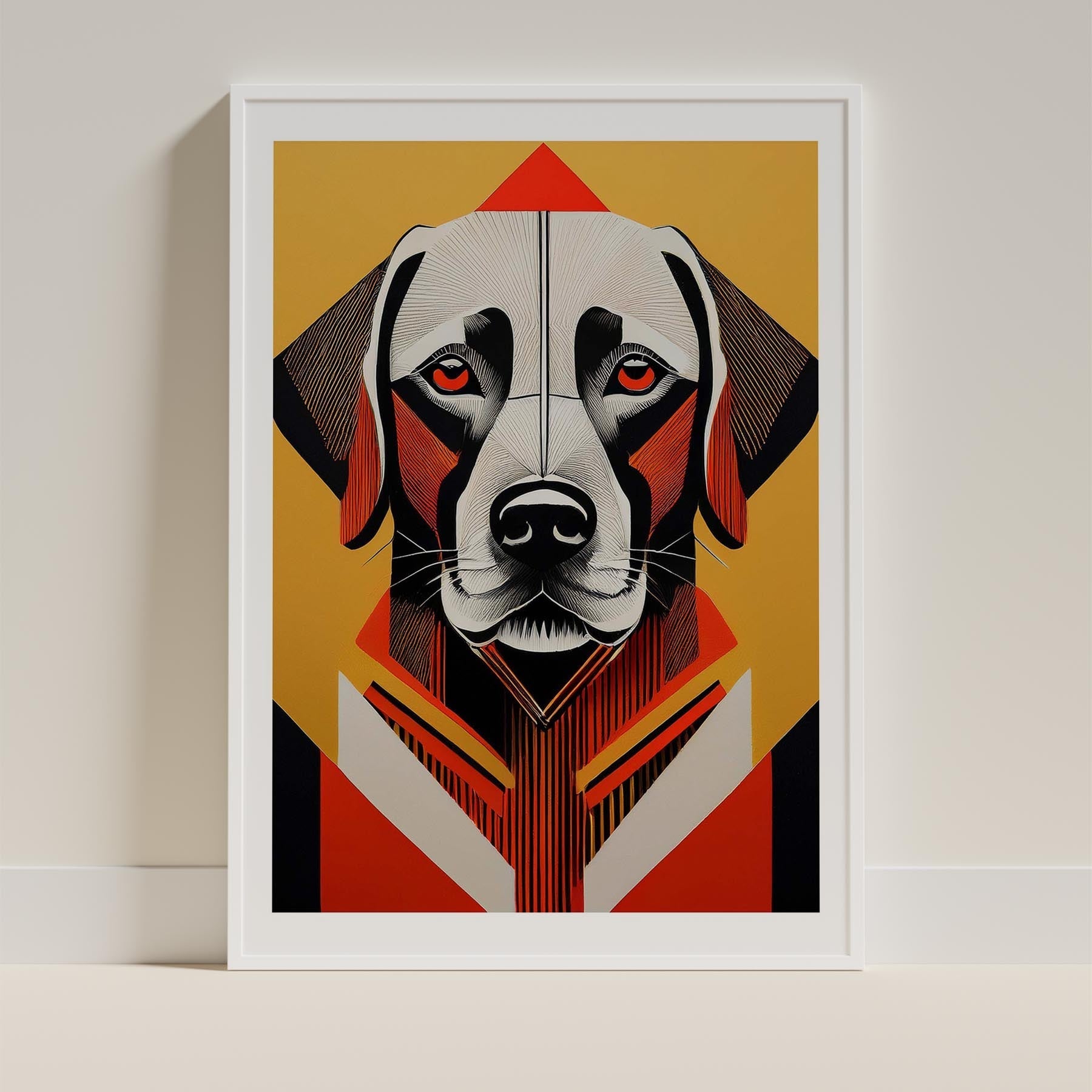 Labrador Retriever Geometric Orange Series image 9